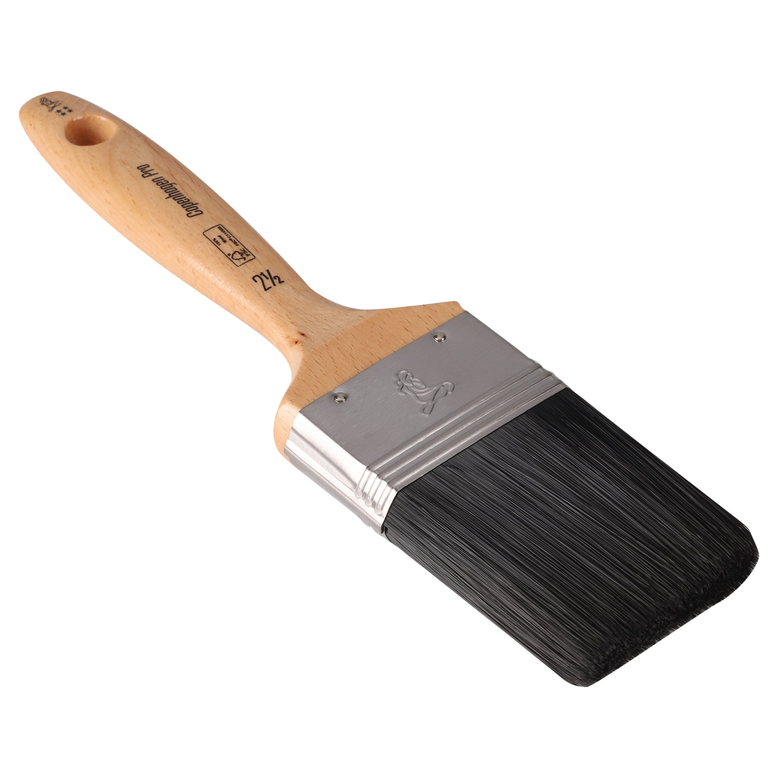 Copenhagen Pro platte kwast - maat 2.5 - synthetisch haar - FSC houten steel - 23.203.25