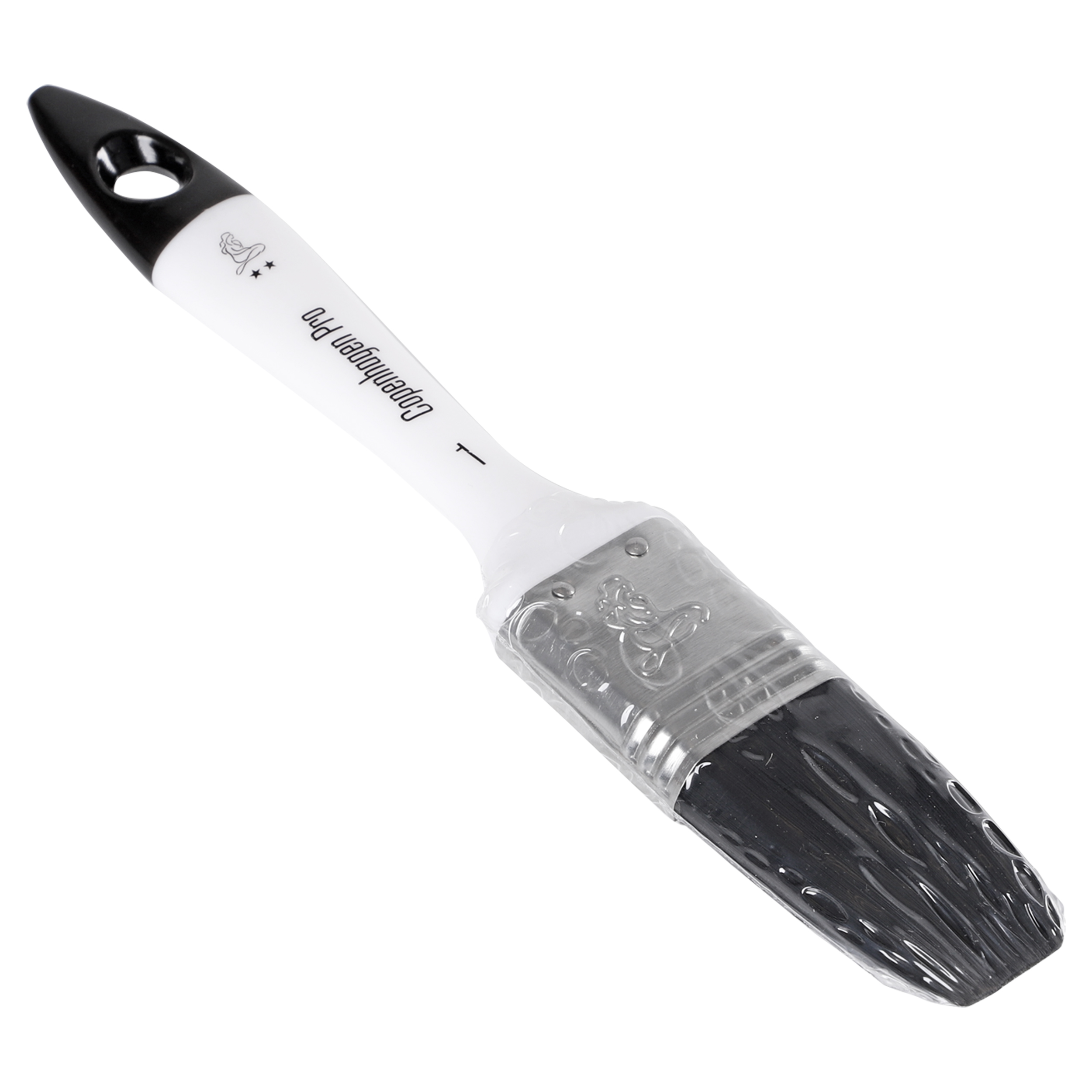 Copenhagen Pro universeel platte kwast - maat 1 - synthetisch haar - vol kunststof steel - 23.204.10