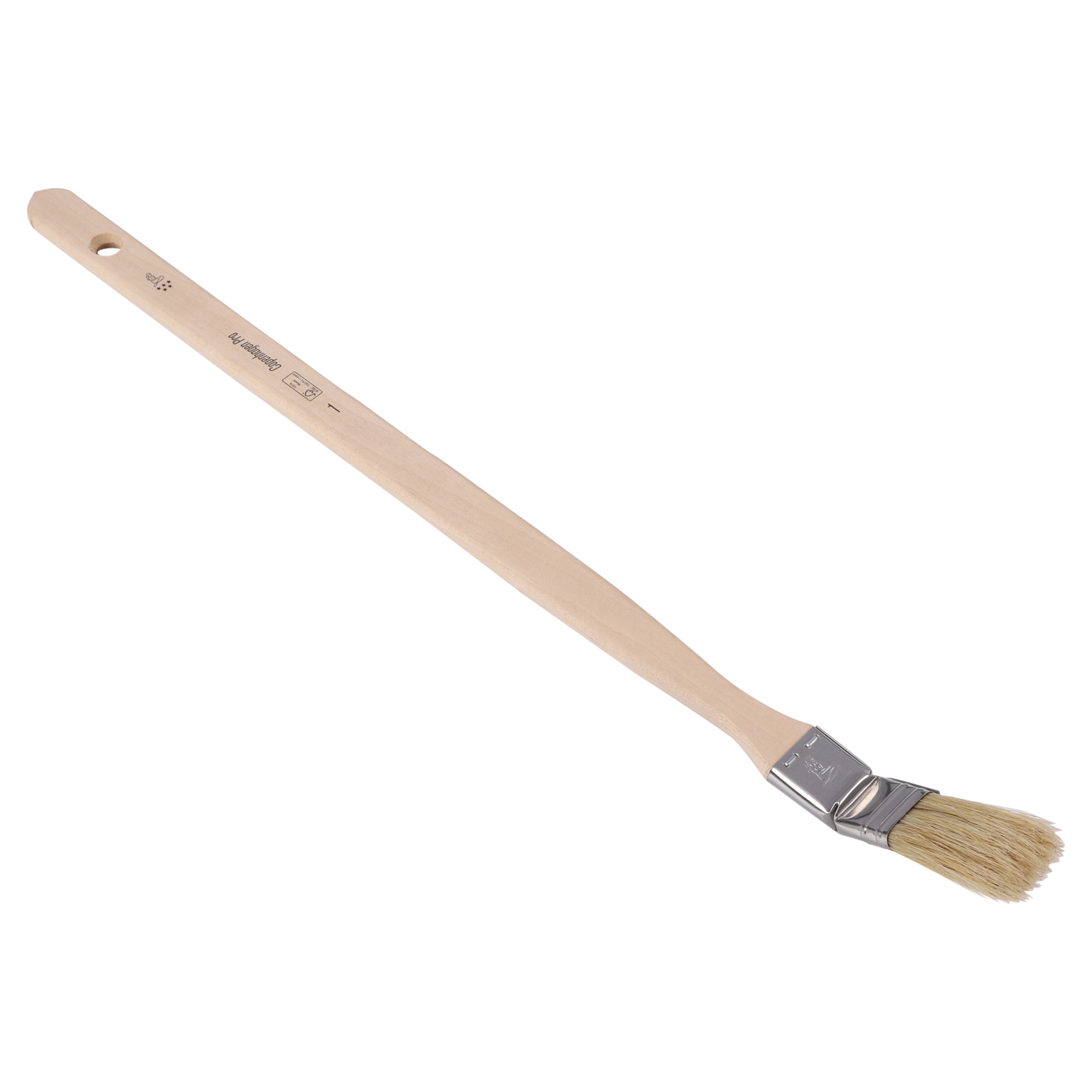 Copenhagen Pro radiatorkwast - maat 1 - wit Chinees varkenshaar - FSC houten steel - 23.222.10