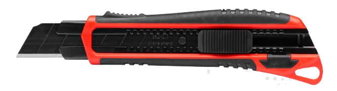 4K5 Tools Stevig cuttermes CR 25| Roestvrije afbreekmesjes + 5 reservemesjes - 600.312A