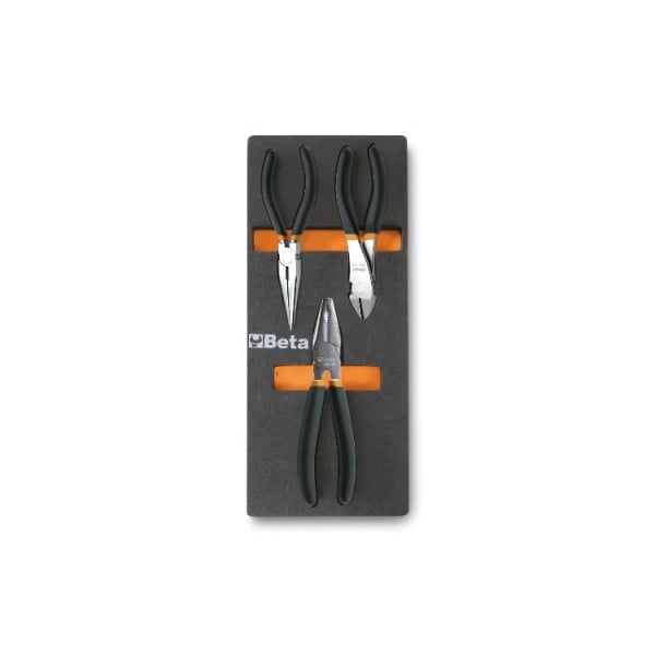 Beta M137 Zachte foam inlegbak met tangen en kniptangen - 024500137 024500137