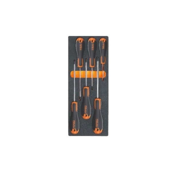 Beta M216 Zachte foam inlegbak met Beta Easy schroevendraaiers met Phillips® profiel - 024500216 024500216