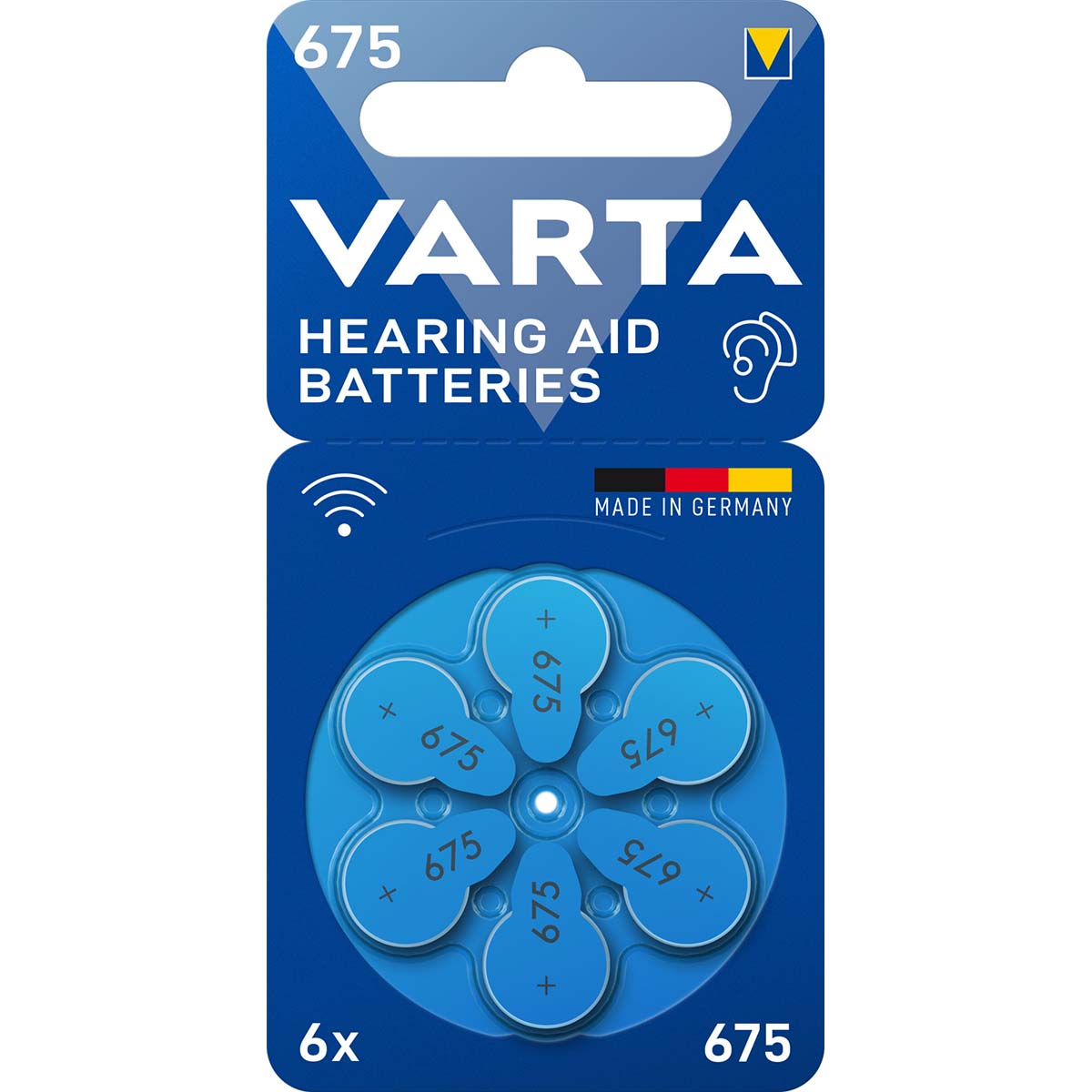 Varta Hoortoestel Batterijen Type 675 6-Blister 24600101416