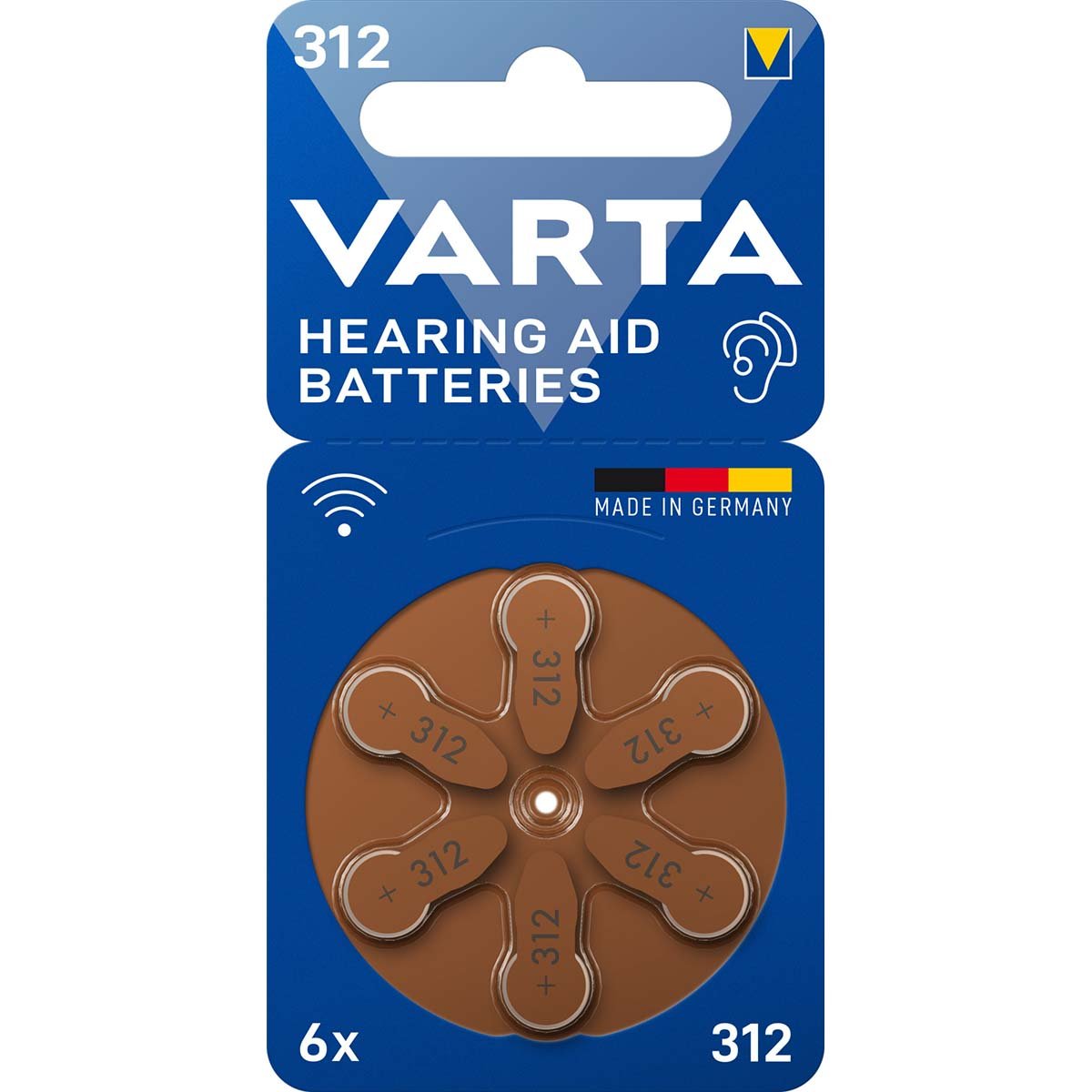 Varta Hoortoestel Batterijen Type 312 6-blister - 24607101416