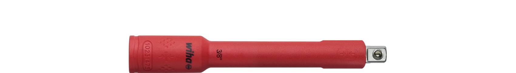 Wiha 246195 Verlengstuk geïsoleerd 3/8" voor dopsleutelinzetten geïsoleerd 125 mm - 43057
