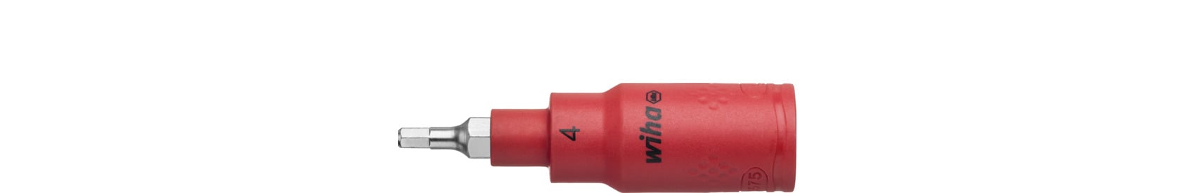 Wiha 246240 Dopsleutelinzet geïsoleerd 3/8" binnenzeskant 4.0 mm x 75 mm - 43105