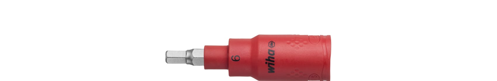 Wiha 246242 Dopsleutelinzet geïsoleerd 3/8" binnenzeskant 6.0 mm x 75 mm - 43107