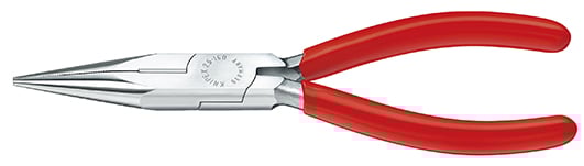 Knipex Platspitse tang met zijsnijder verchroomd 125 mm - 2503125