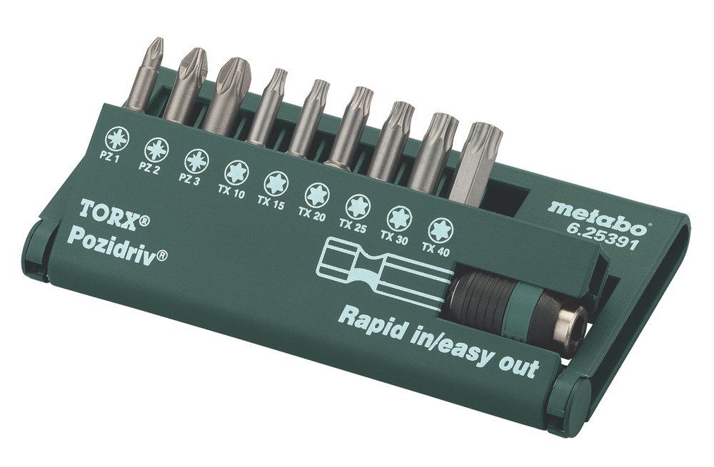 Metabo Accessoires Bit-box (10 dlg.) Pozidriv/Torx Nr.2 625391000