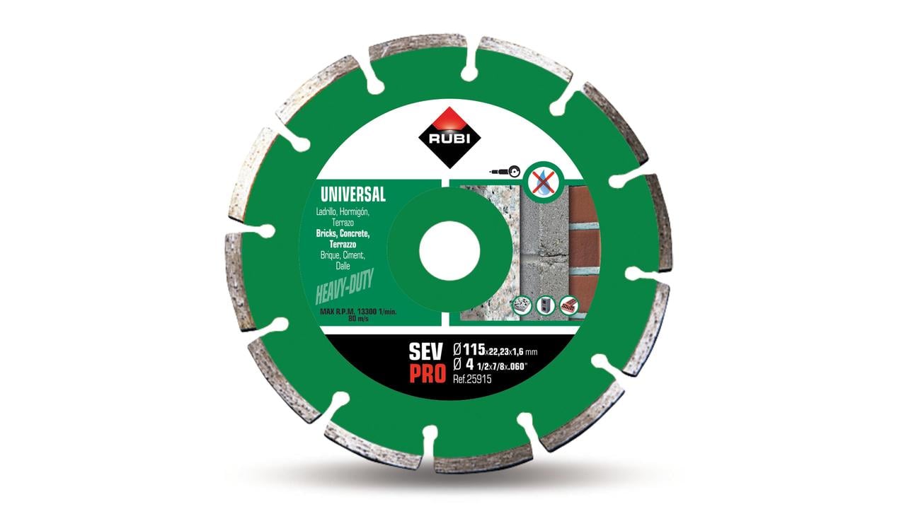 Rubi SEV 115 Pro Gesegmenteerd Diamantzaagblad - 25915
