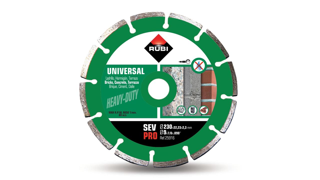 Rubi SEV 230 Pro Gesegmenteerd Diamantzaagblad - 25916