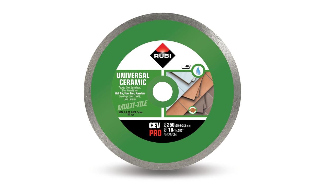 Rubi CEV 250 Pro Zaagblad | Doorlopende Kroon 25934