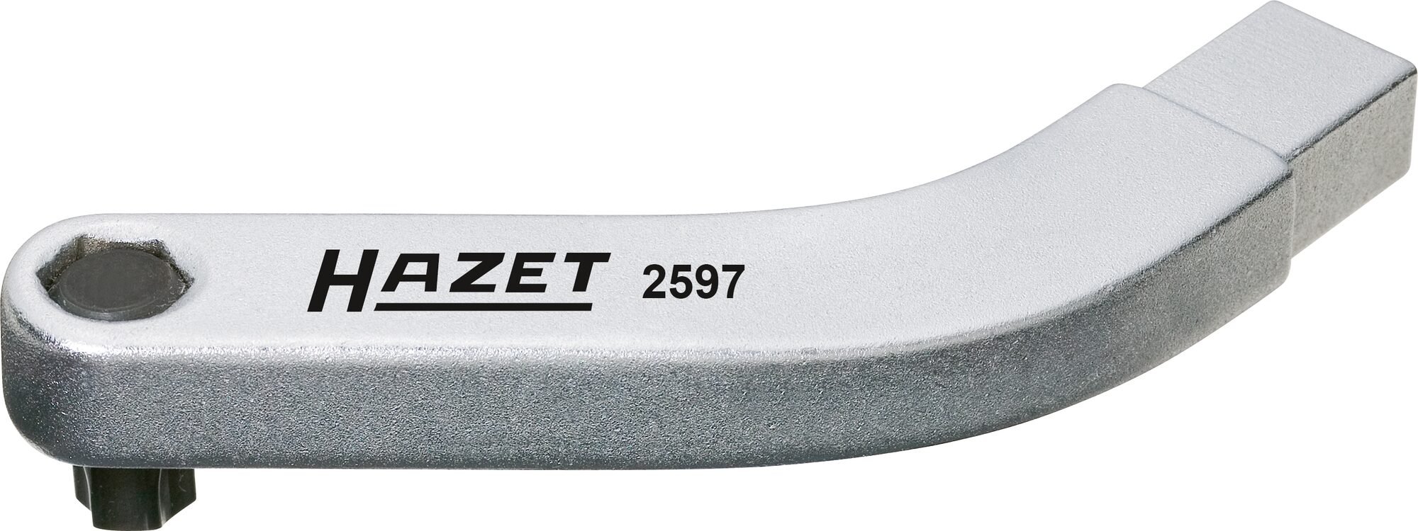 HAZET Deurscharnier-insteekgereedschap · gebogen bithouder 2597 · 9 x 12 mm insteekvierkant massief · Binnen-TORX®-profiel, 5/16 inch (8 mm) zeskant