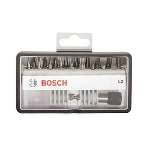 Bosch 2607002568 Schroefbitset Robust Line L Extra Hard, 18 + 1-delig, 25 mm, PH, PZ, Torx