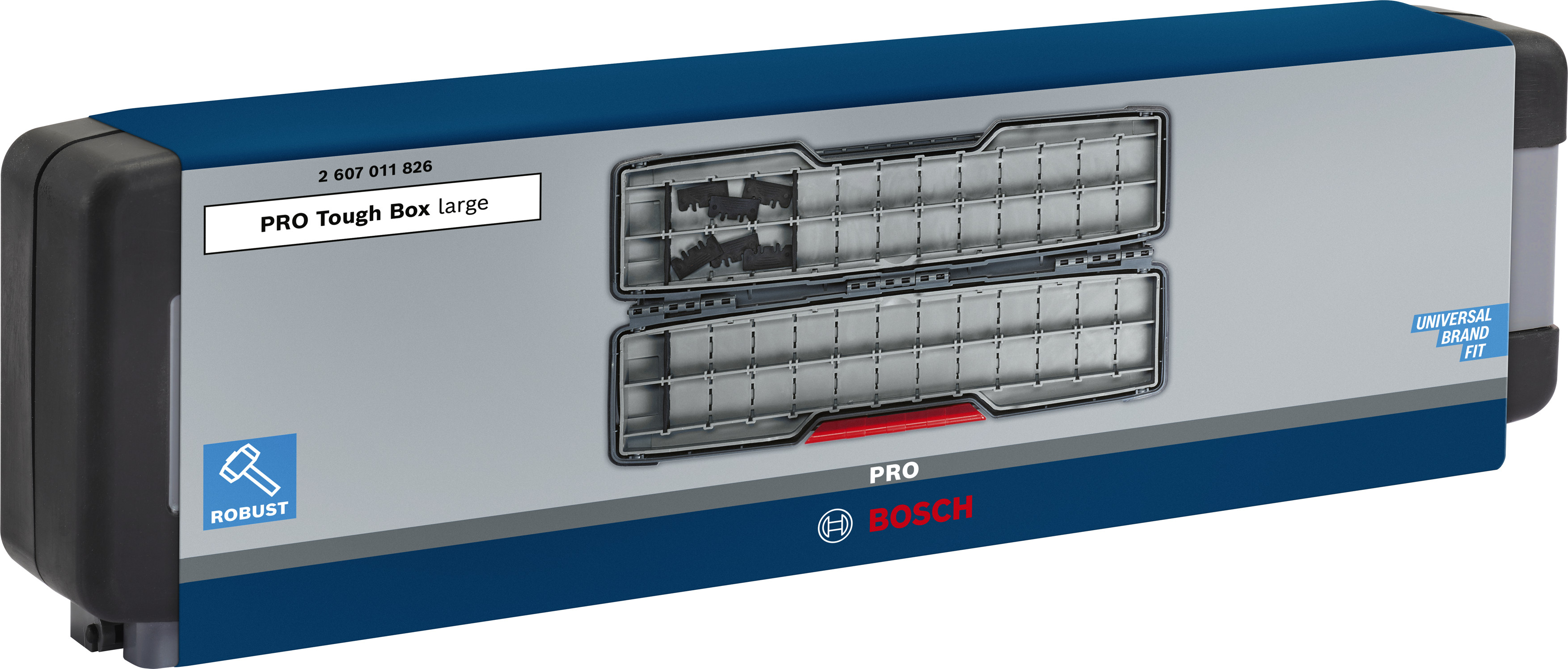 Bosch Accessoires PRO Tough Box Large voor accessoires | 50 x 120 x 355 mm - 2607011826