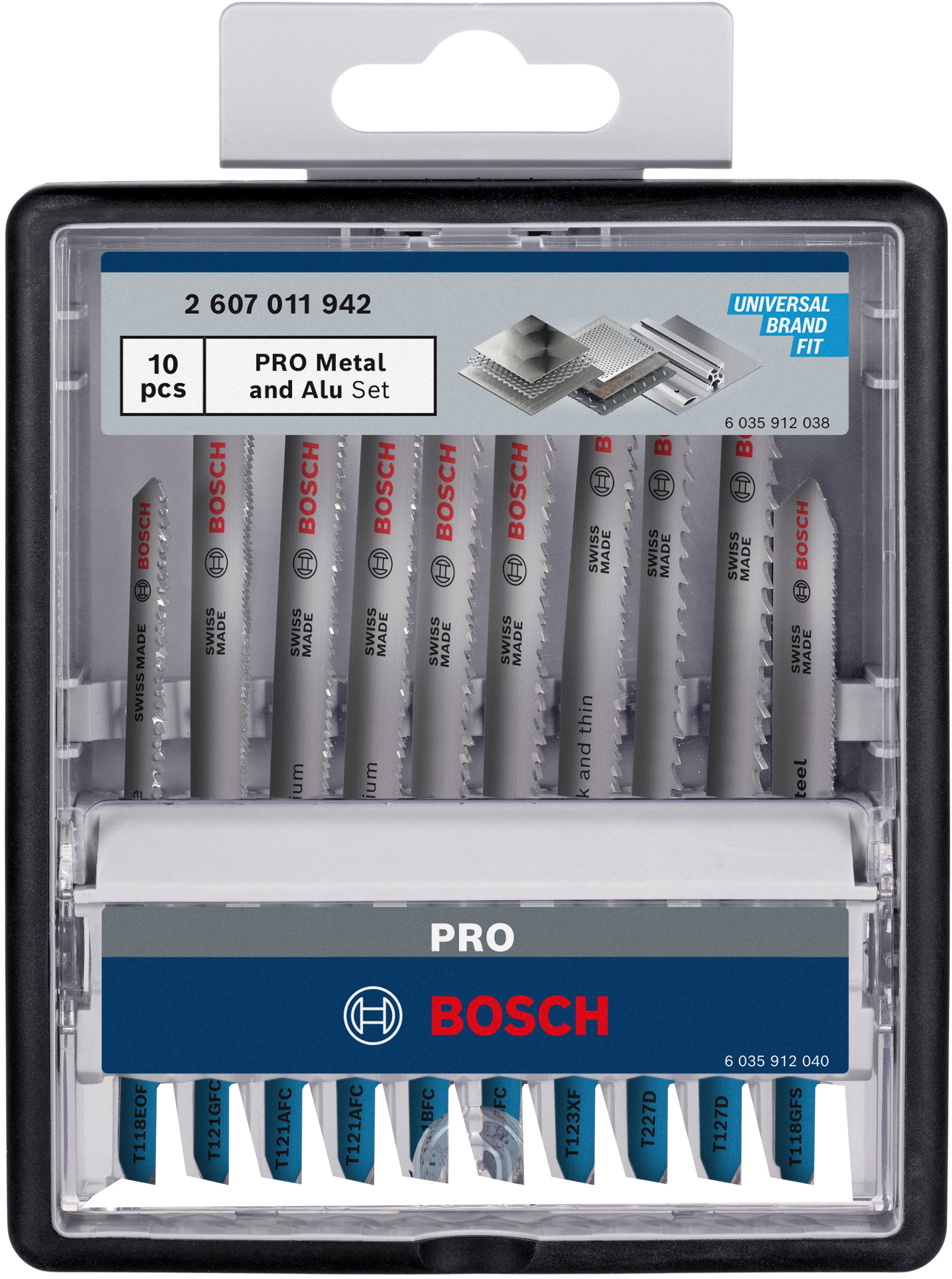 Bosch Accessoires PRO Metal and Alu set | 92 mm | 10 stuks - 2607011942