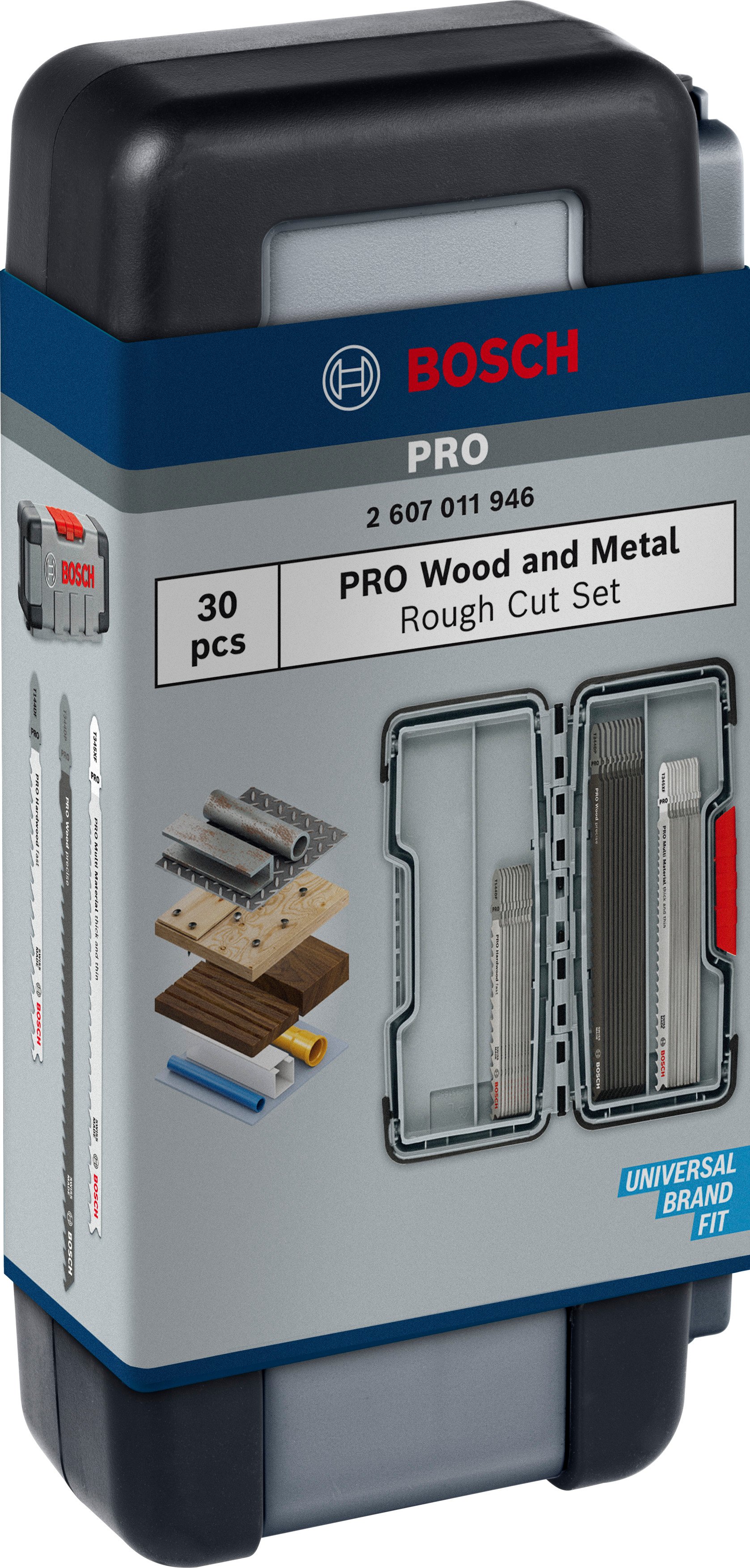 Bosch Accessoires PRO Wood and Metal Rough Cut set | 100 mm | 30-delig - 2607011946
