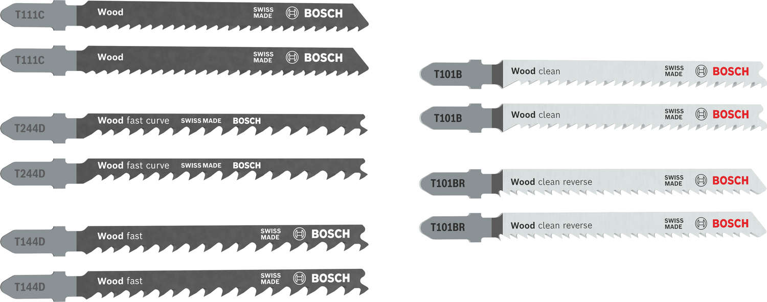 Bosch Accessoires 10-delige decoupeerzaagbladenset Wood Basics - 2607012069