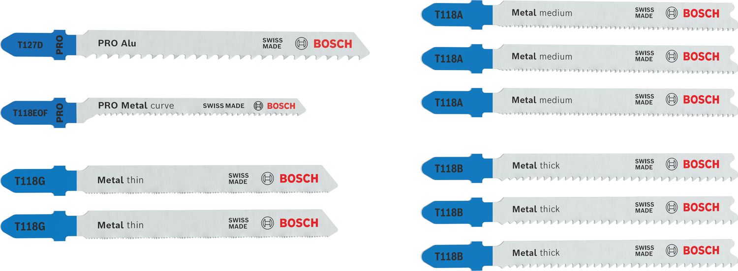 Bosch Accessoires 10-delige decoupeerzaagbladenset Metal Advance - 2607012070