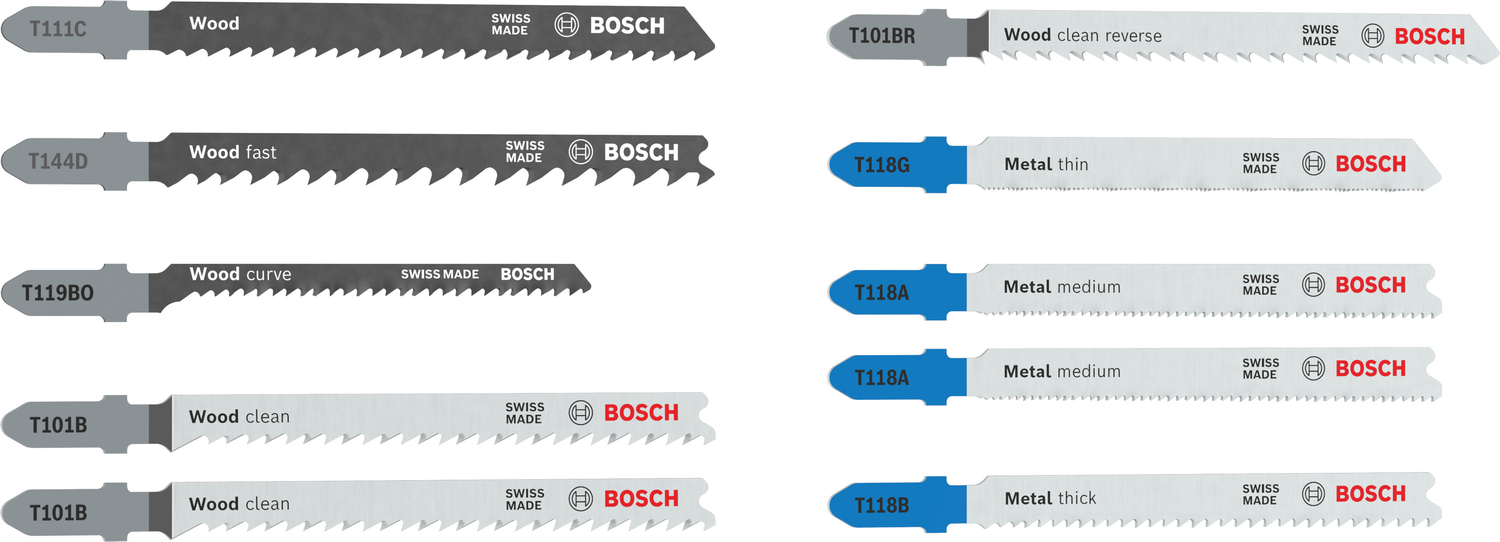 Bosch Accessoires 10-delige decoupeerzaagbladenset Multi Material Basics - 2607012071