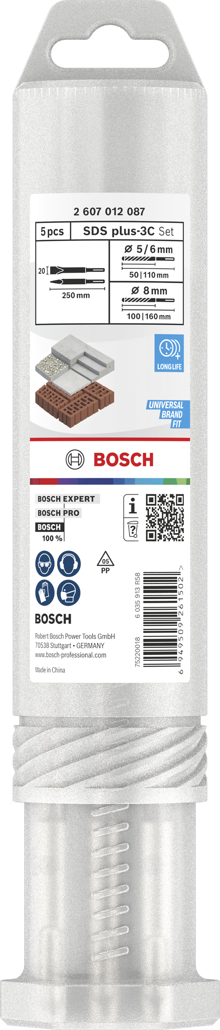 Bosch accessoires Line Boren- en beitelset | 5-delig - 2607012087