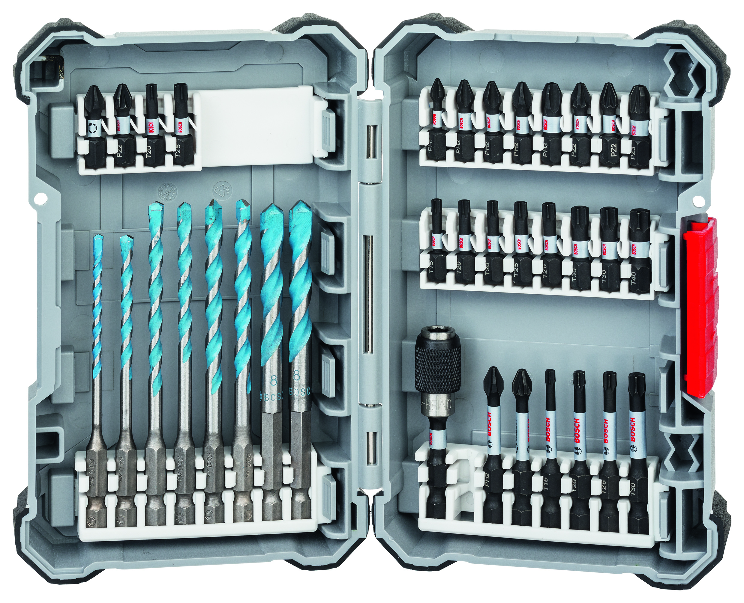 Bosch MultiConstruction 35-częściowy zestaw końcówek wkrętakowych i udarowych Pick and Click Co.