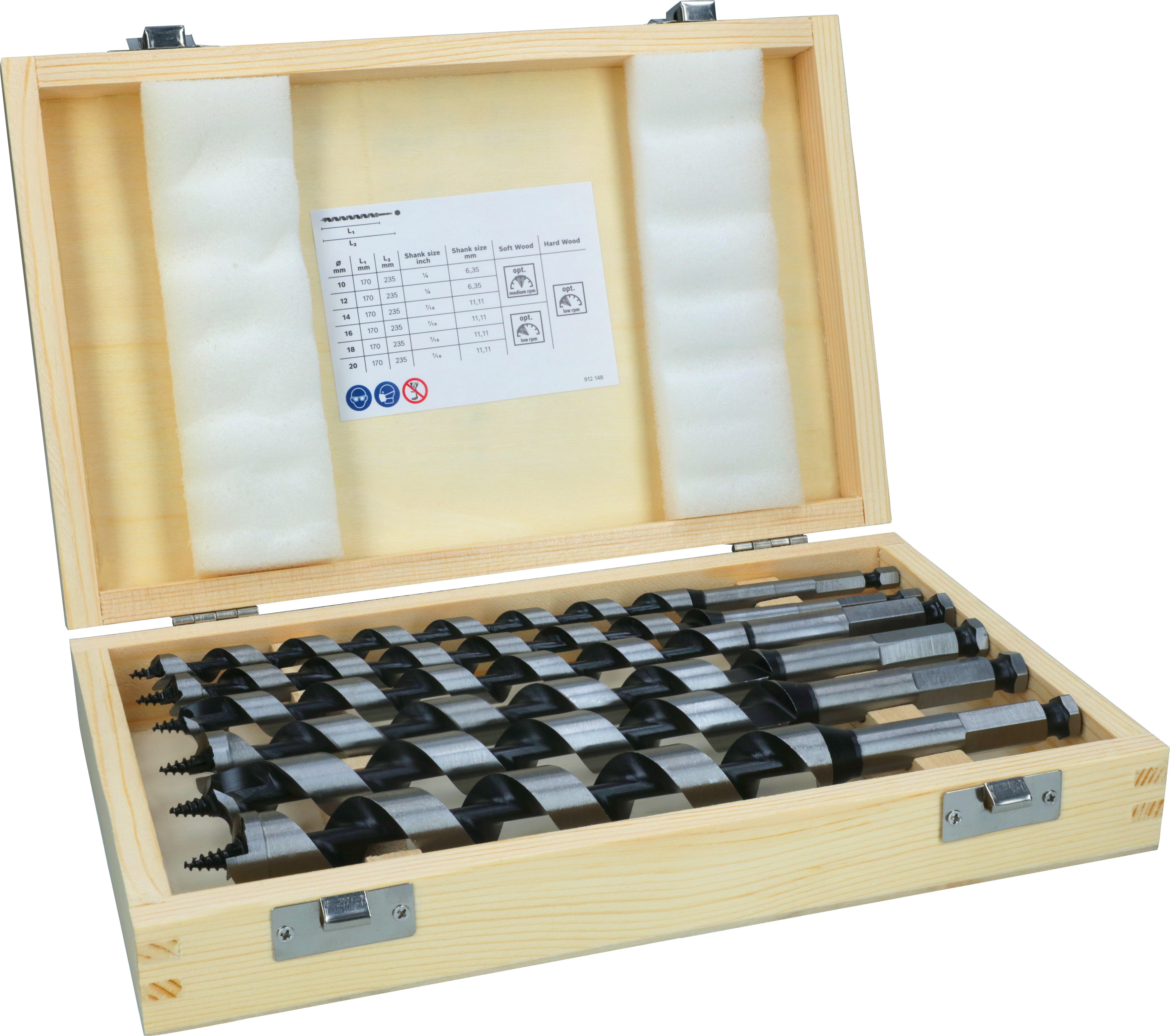 Bosch Accessoires 6-delige slangenborenset 10; 12; 14; 16; 18; 20 mm/235 mm 6st - 2607019322