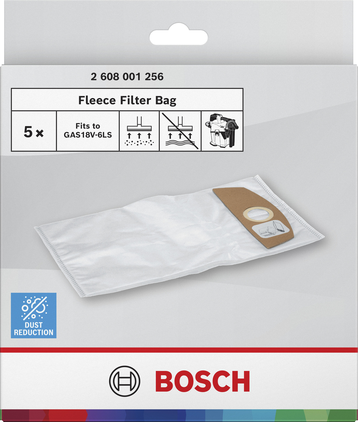 Bosch accessoires Filterzak vlies | 5x - 2608001256