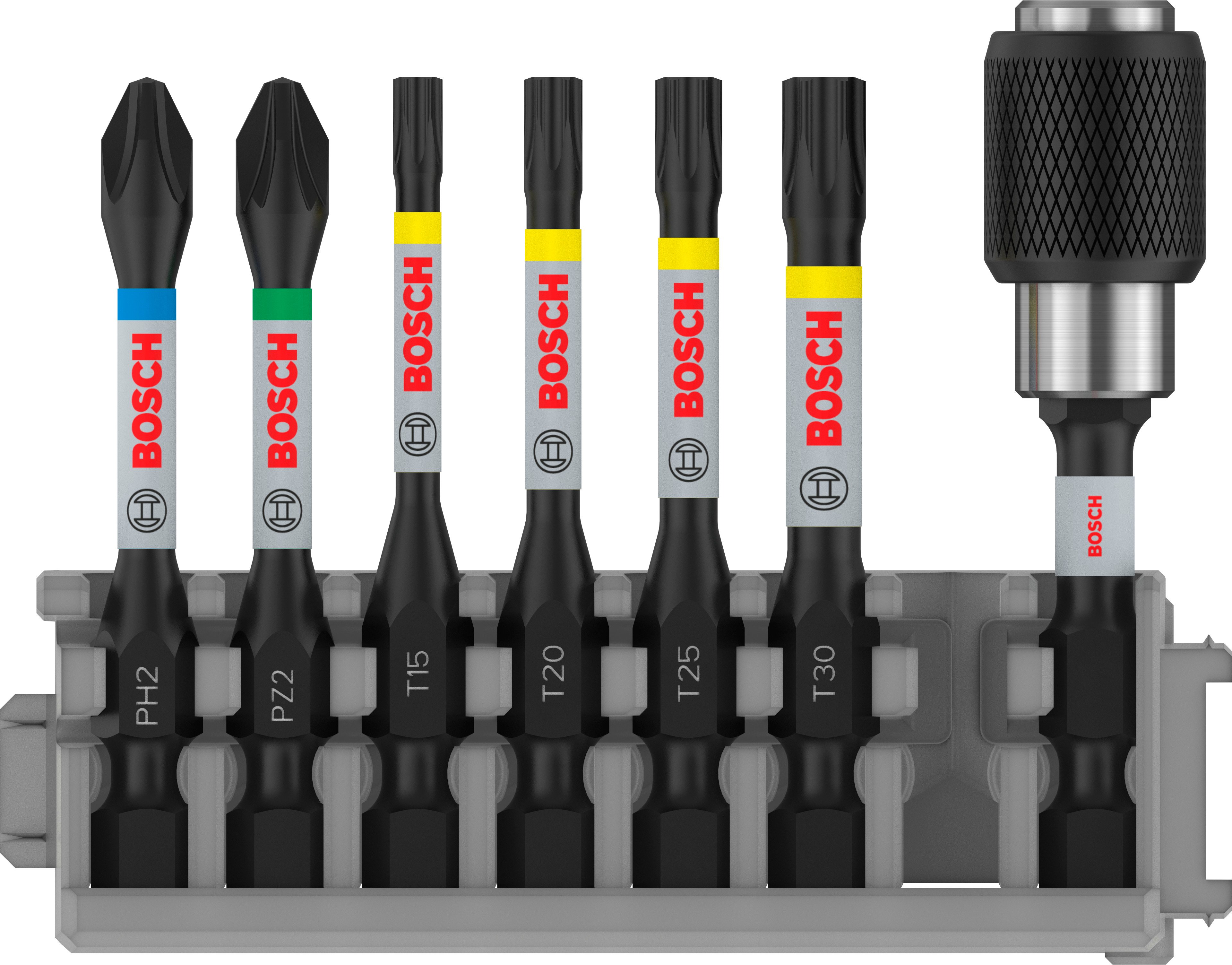 Bosch Accessoires Schroefbit Impact Control 50 mm PH2 / PZ2 / T15 / T20 / T25 / T30 7x - 2608522327