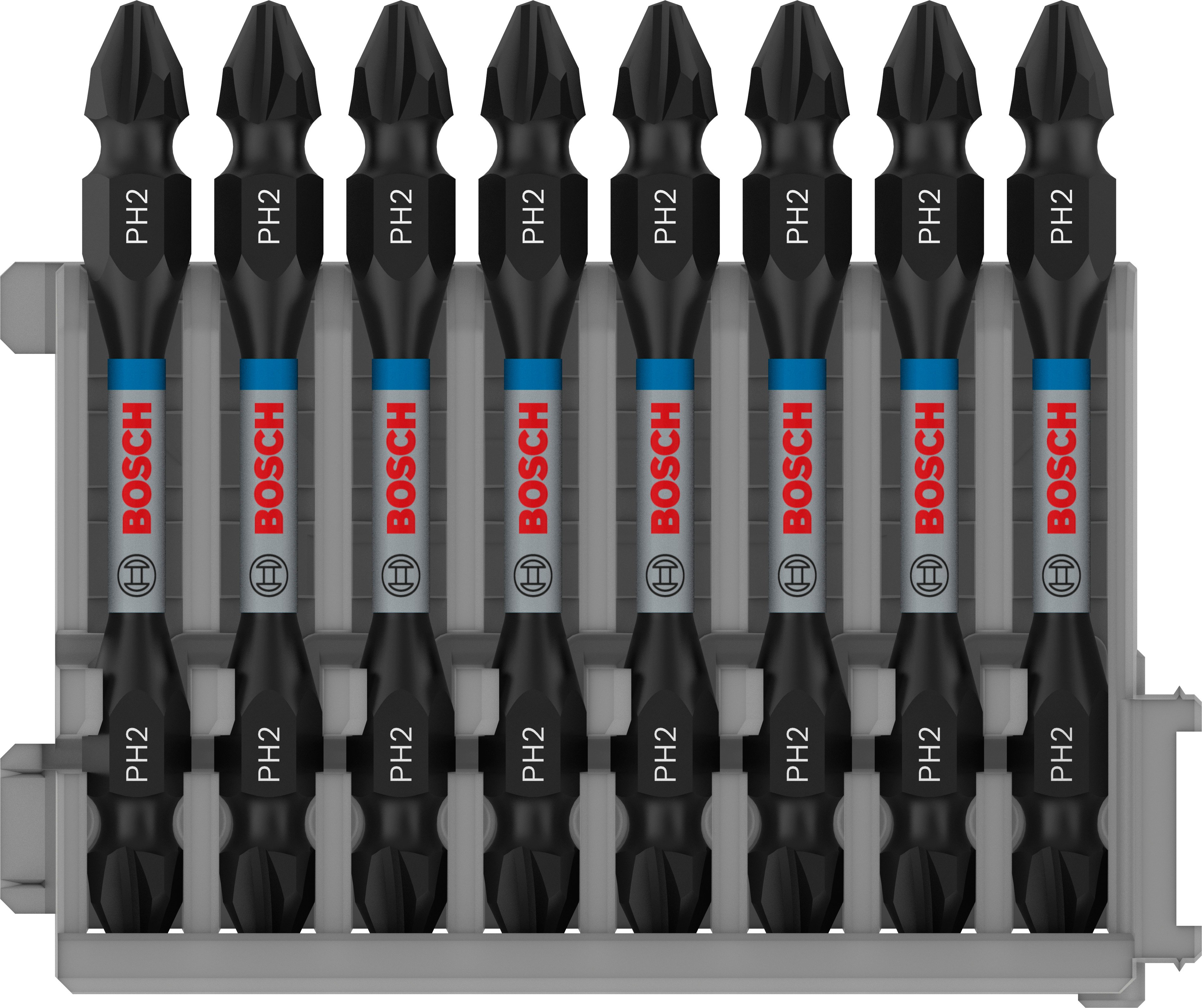 Bosch Accessoires Schroefbit tweezijdig Impact Control PH2, 65 mm 8x - 2608522337