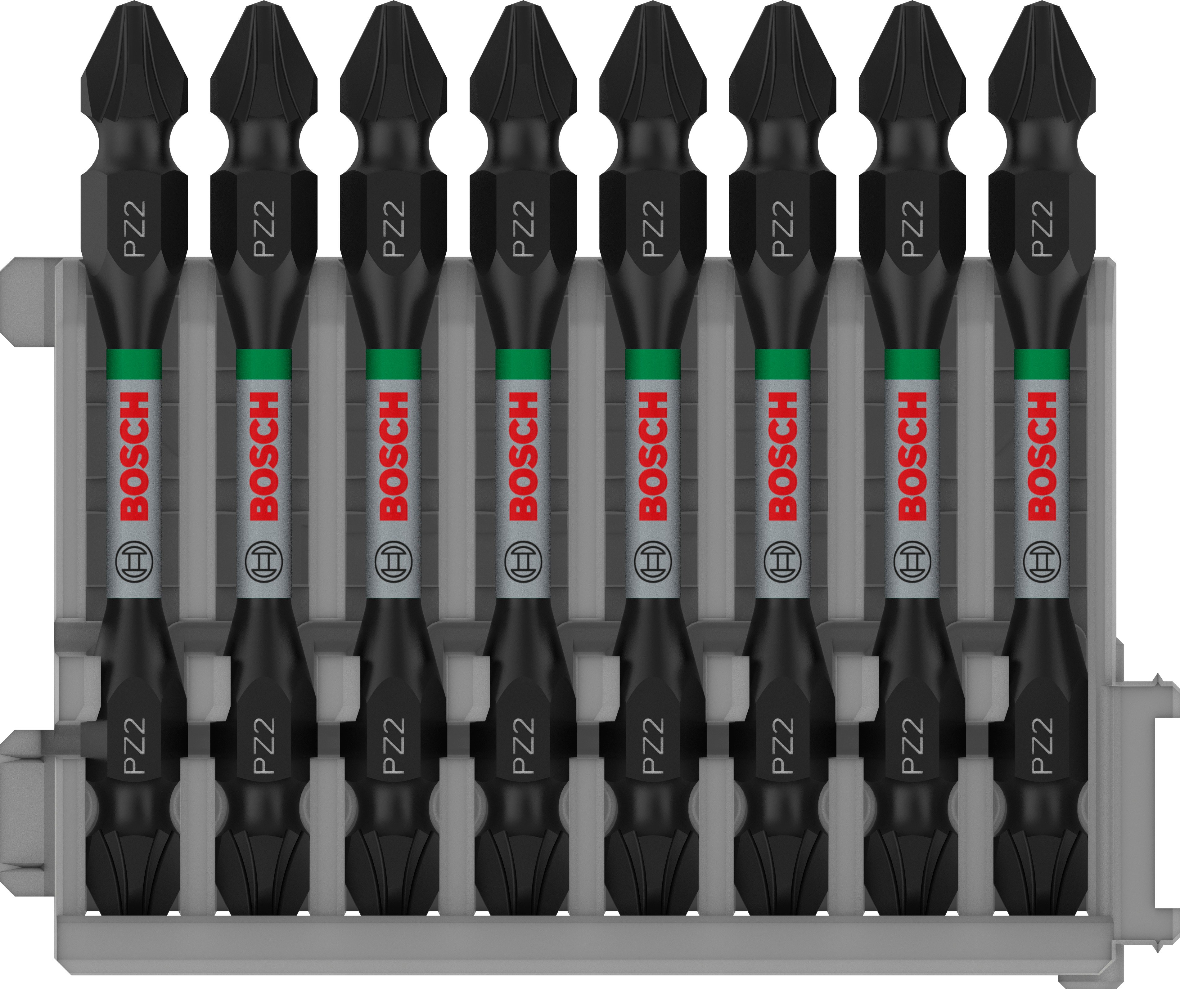 Bosch Accessoires Schroefbit tweezijdig Impact Control PZ2, 65 mm 8x - 2608522338