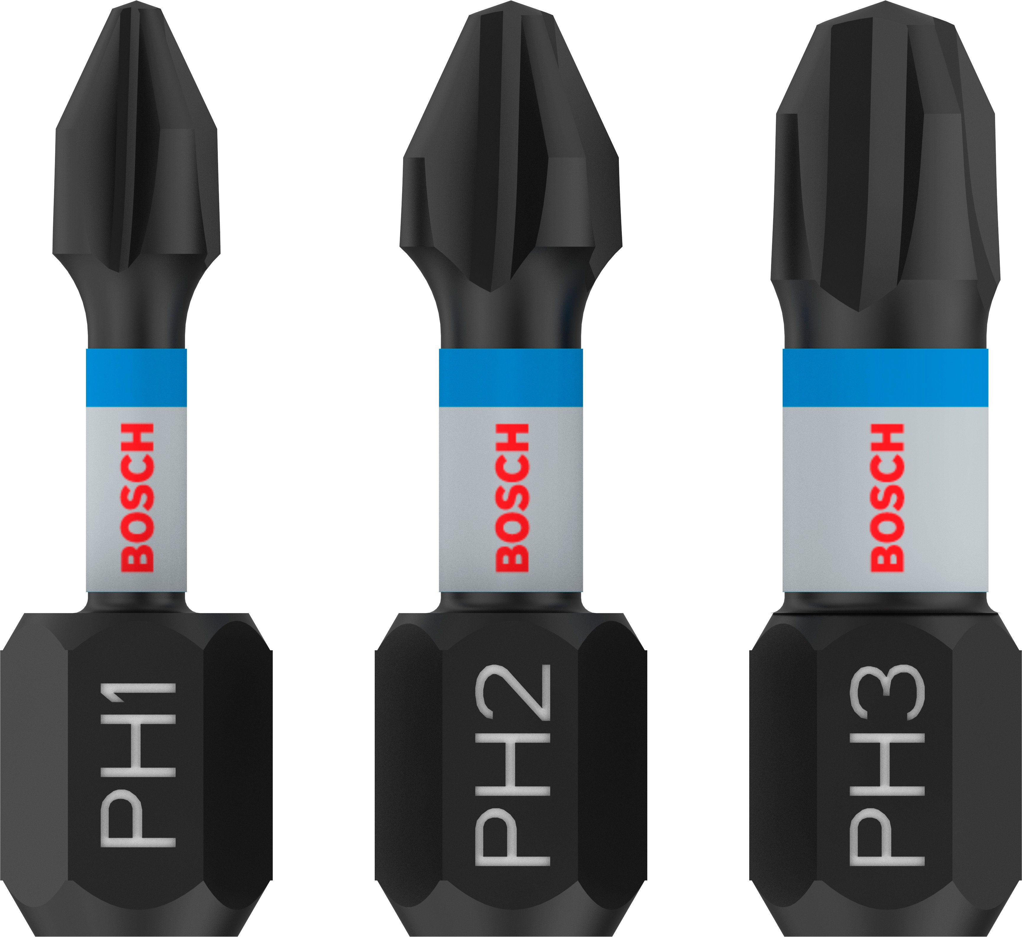Bosch Accessoires Impact Control Bit PH1/2/3 25mm 3St - 2608522470