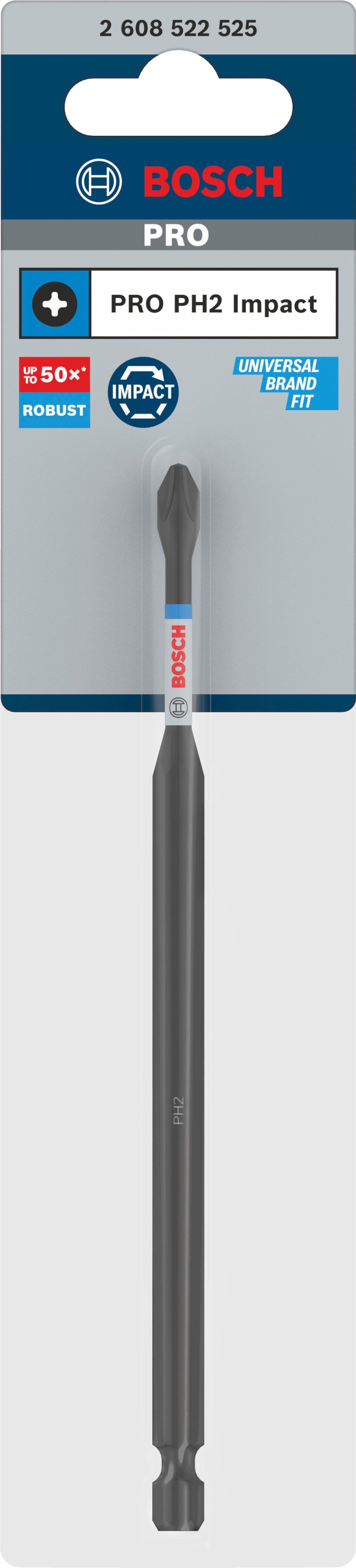 Bosch Accessoires PRO Phillips slagschroefbit | PH2 | 150 mm - 2608522525
