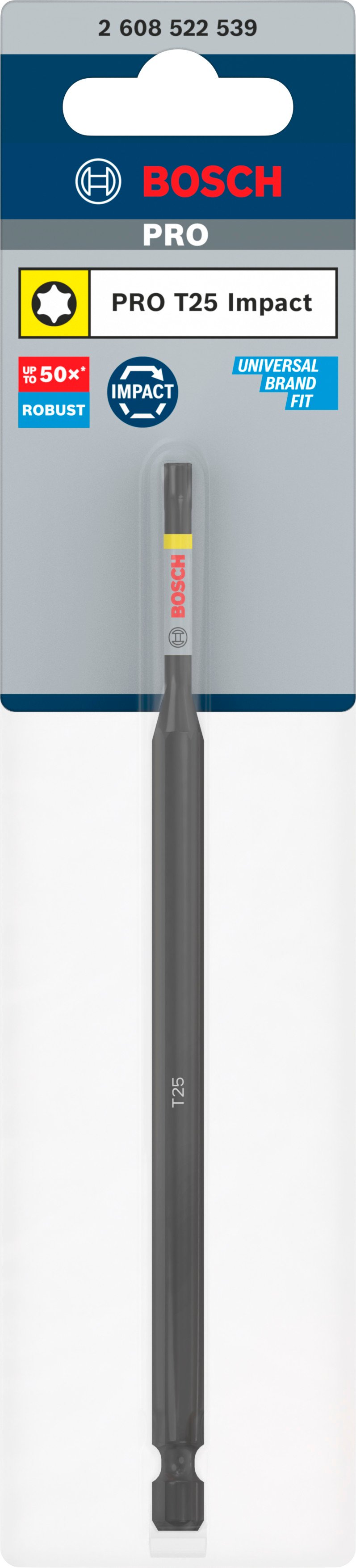 Bosch Accessoires PRO Torx slagschroefbit | T25 | 150 mm - 2608522539