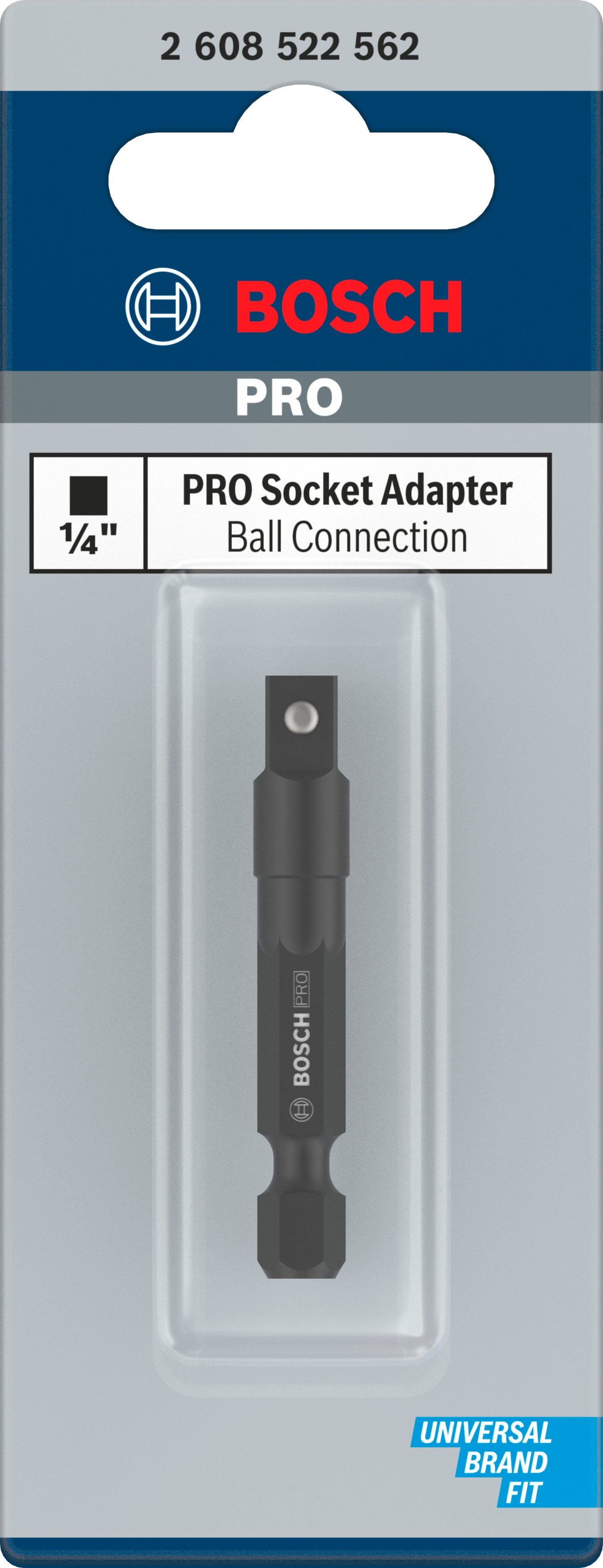 Bosch Accessoires PRO Socket Adapter met kogelaansluiting | 1/4" | 50 mm - 2608522562