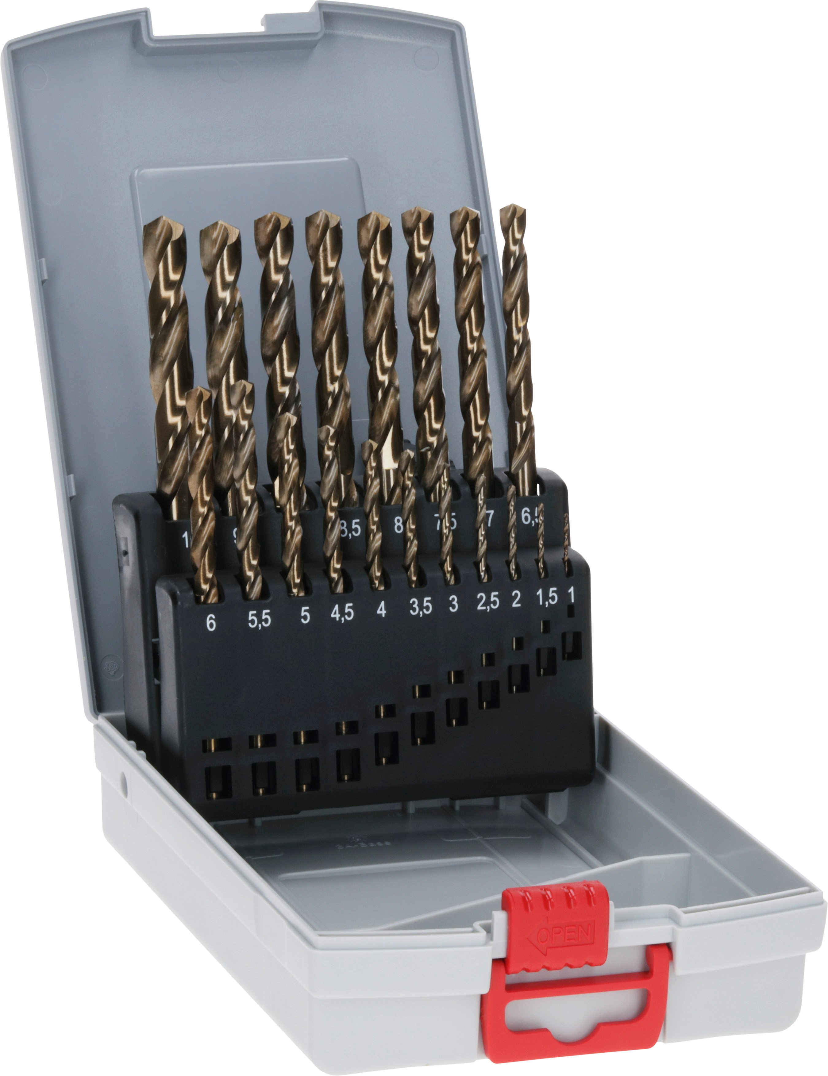 Bosch Accessoires 19-delige ProBox metaalborenset HSS-Co, DIN 338 (kobaltlegering) 110 mm 19st - 2608587014
