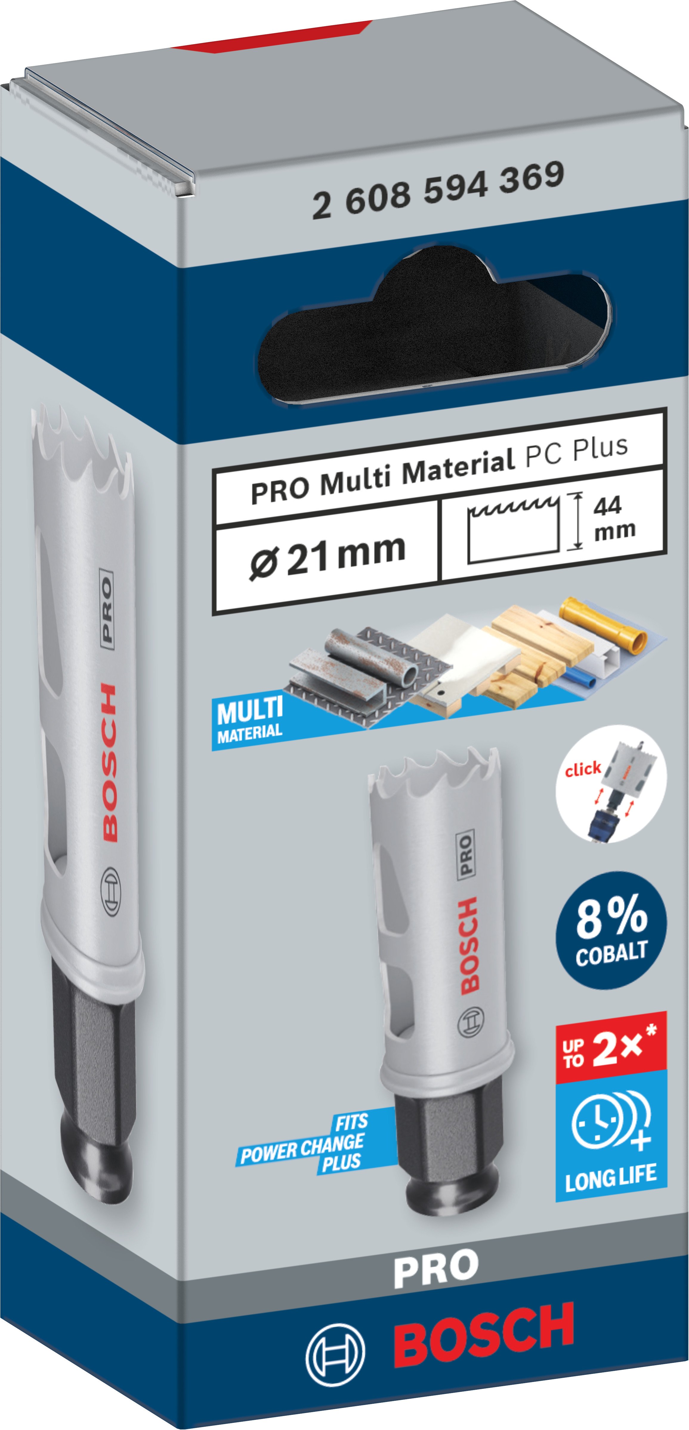 Bosch Accessoires PRO Multi Material PC Plus gatzaag | 21 mm - 2608594369