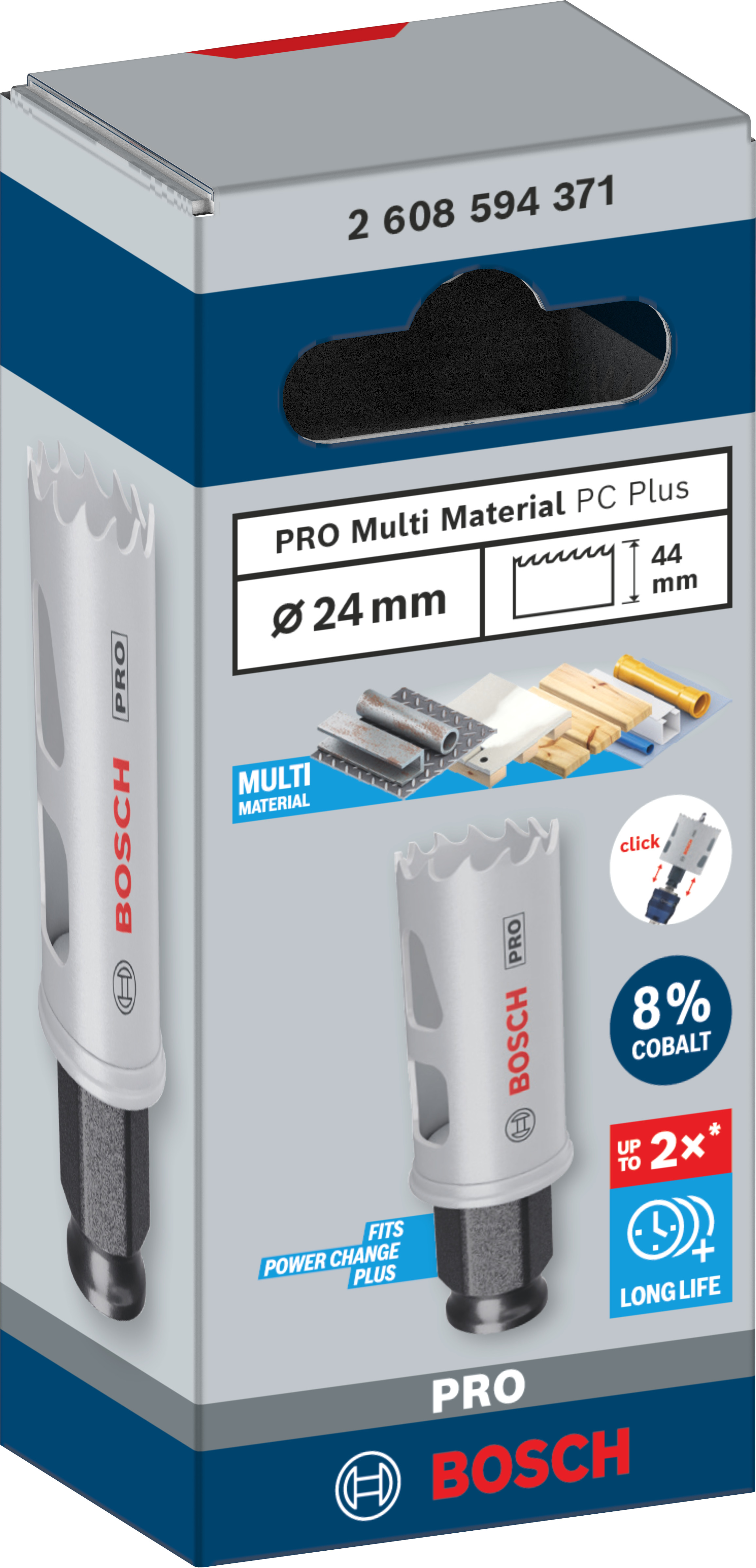 Bosch Accessoires PRO Multi Material PC Plus gatzaag | 24 mm - 2608594371