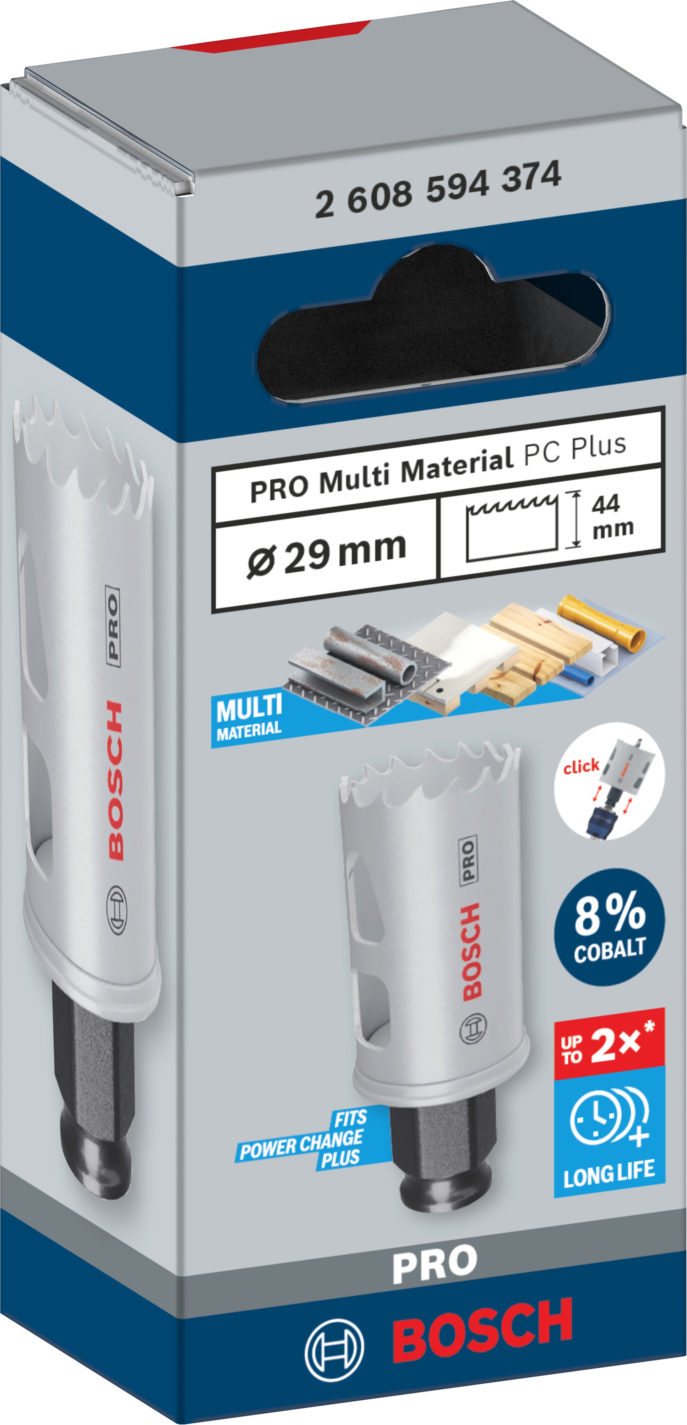Bosch Accessoires PRO Multi Material PC Plus gatzaag | 29 mm - 2608594374