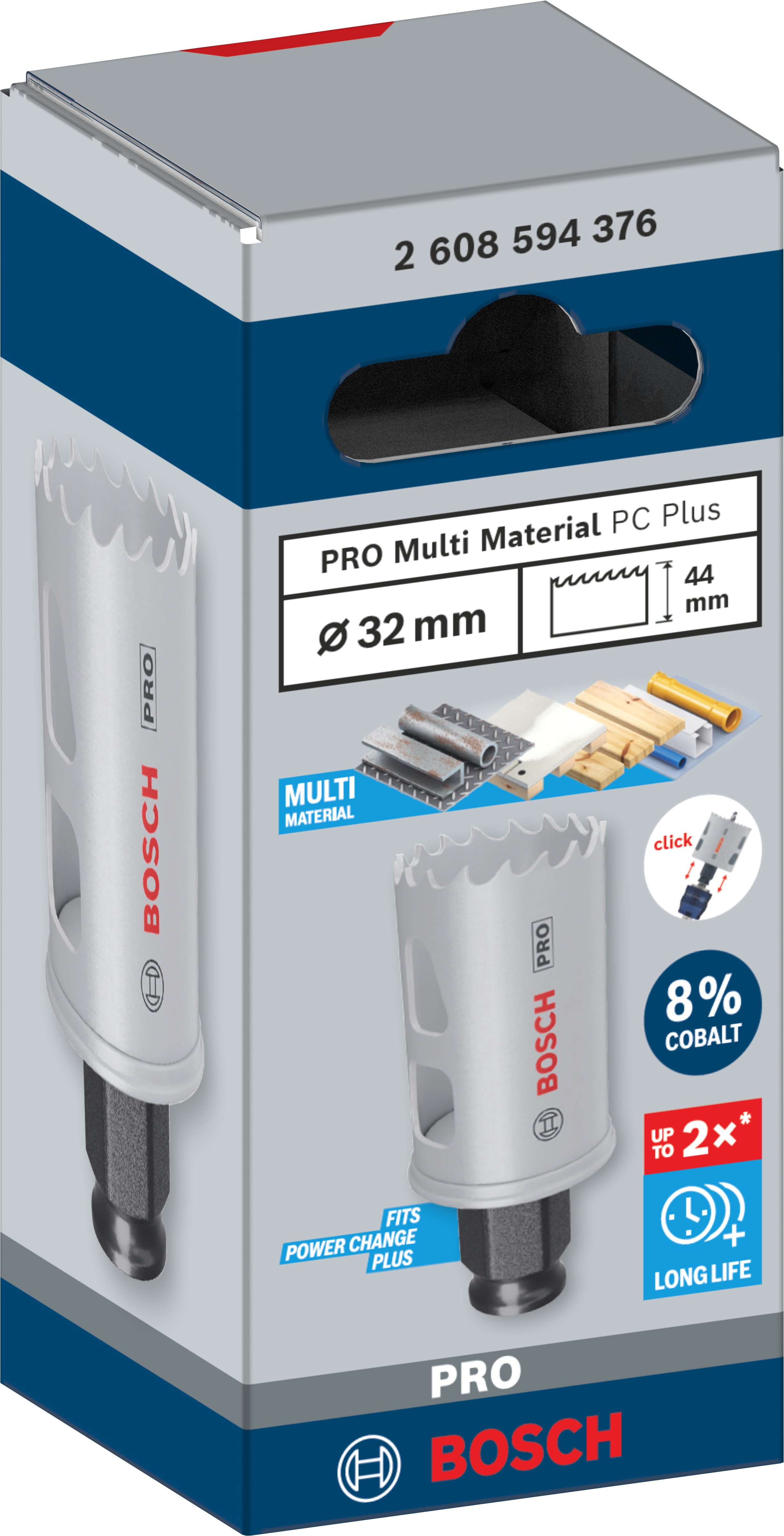 Bosch Accessoires PRO Multi Material PC Plus gatzaag | 32 mm - 2608594376