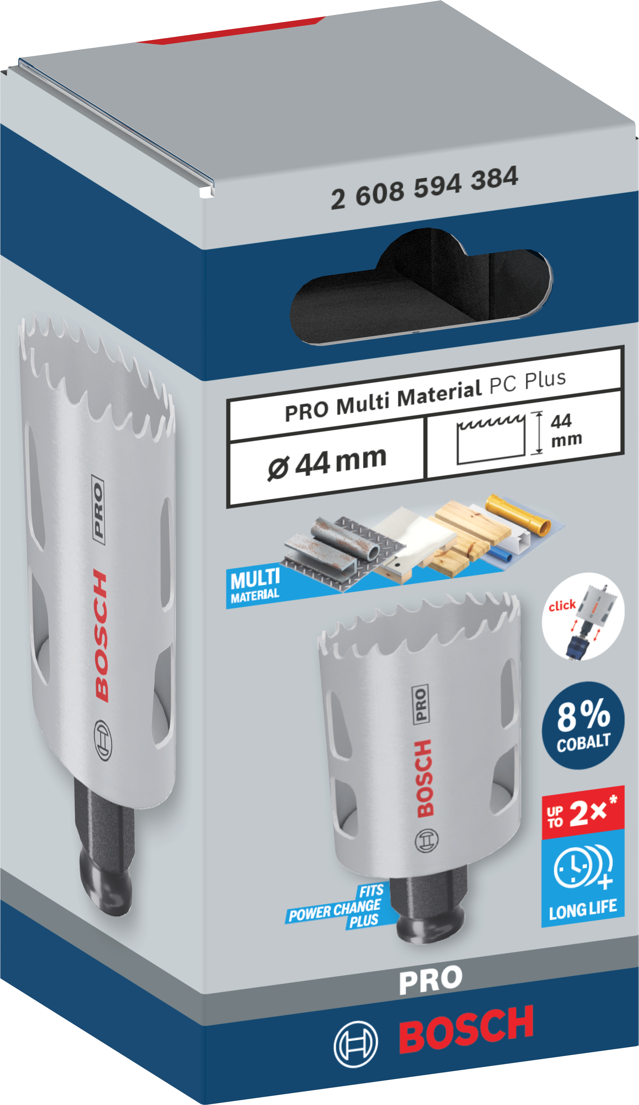 Bosch Accessoires PRO Multi Material PC Plus gatzaag | 44 mm - 2608594384