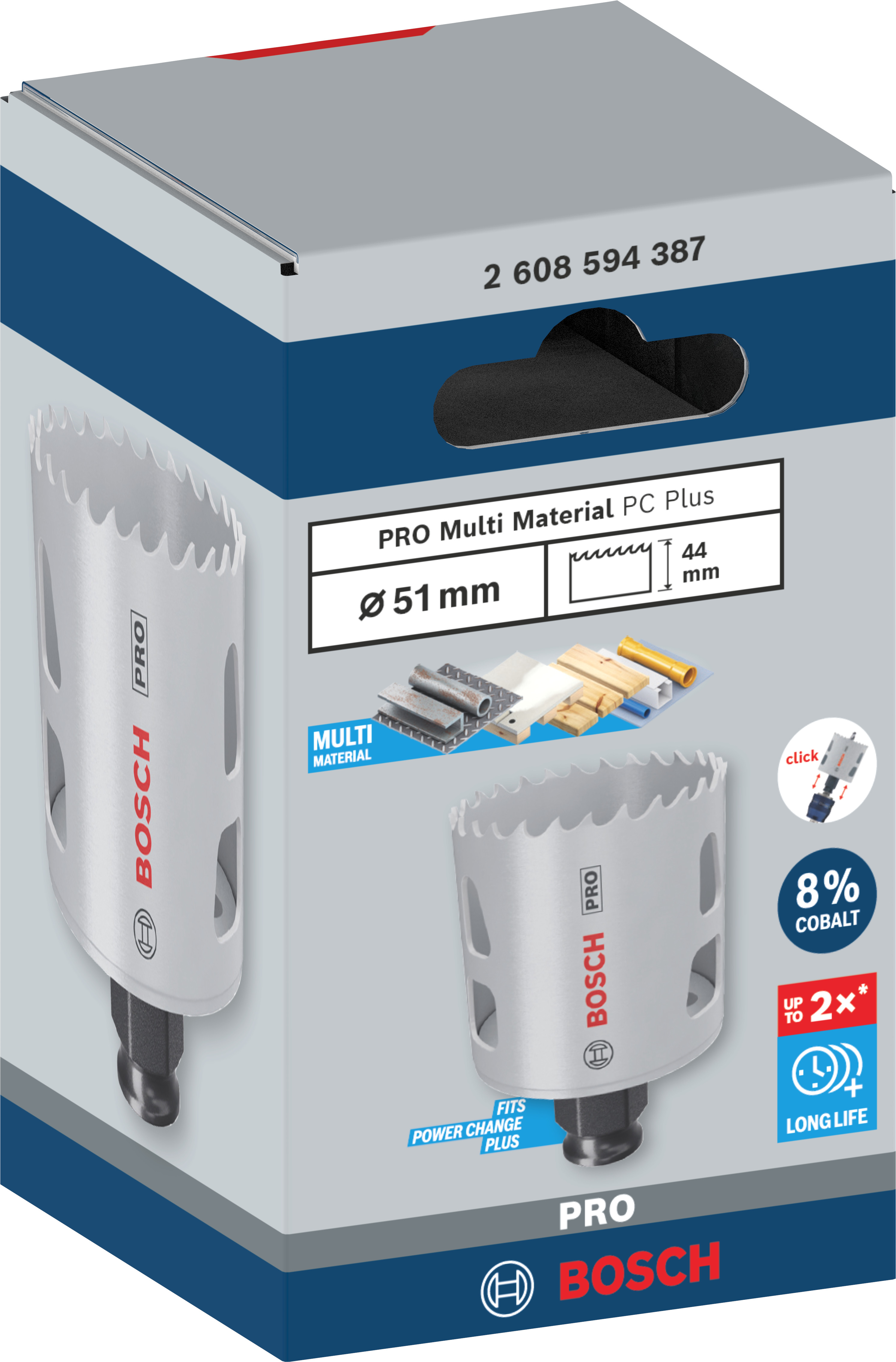 Bosch Accessoires PRO Multi Material PC Plus gatzaag | 51 mm - 2608594387