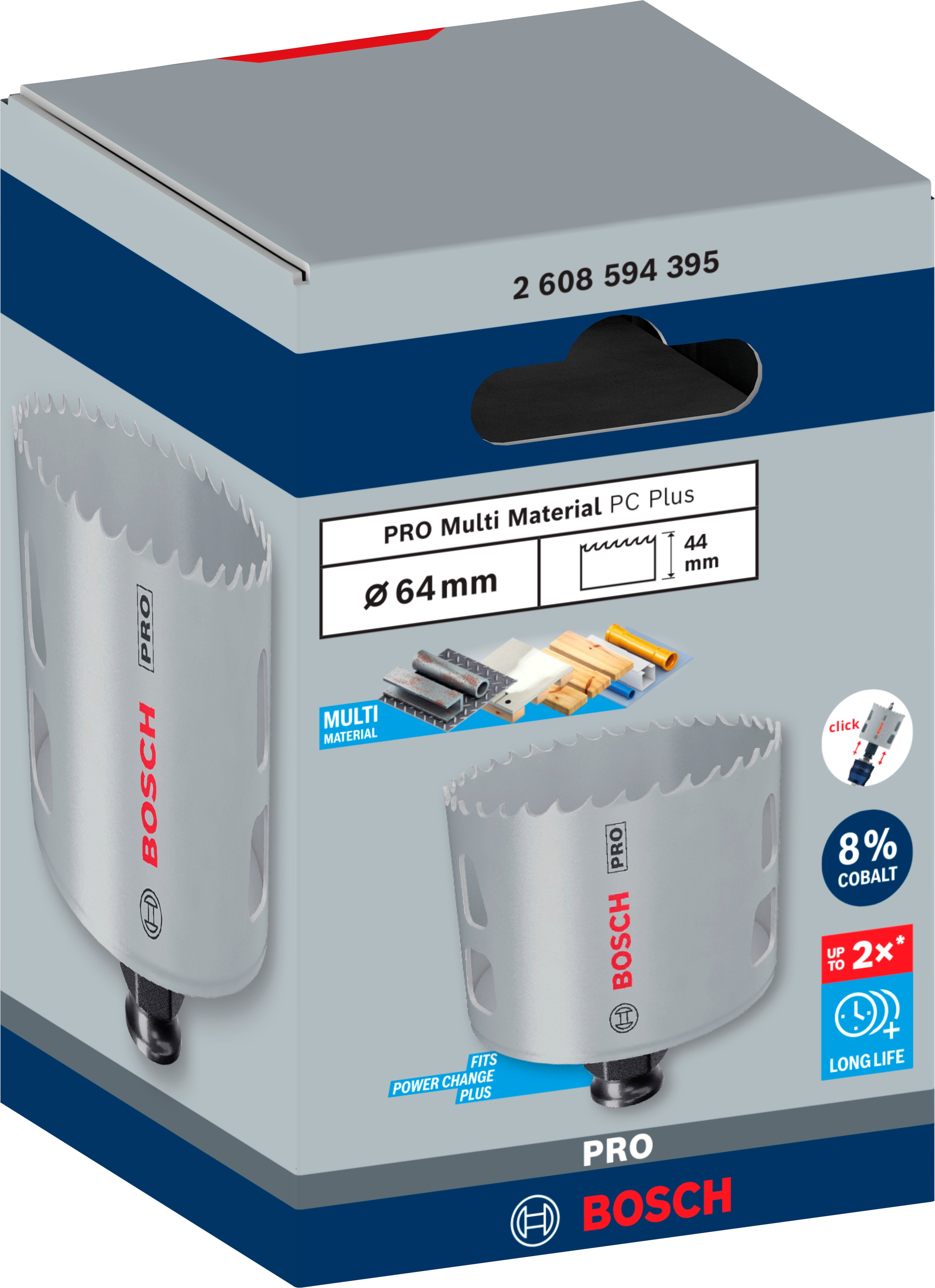 Bosch Accessoires PRO Multi Material PC Plus gatzaag | 64 mm - 2608594395
