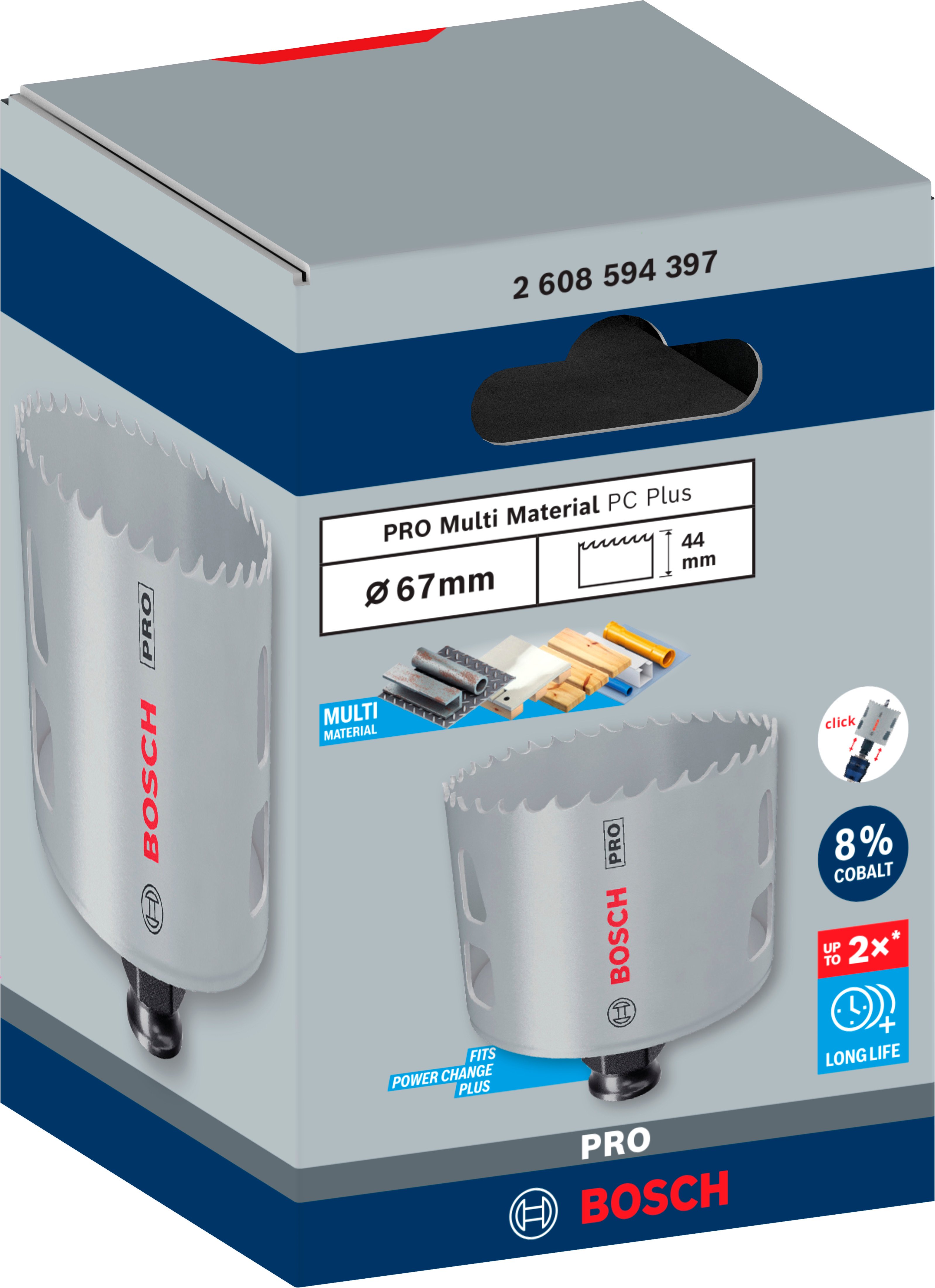 Bosch Accessoires PRO Multi Material PC Plus gatzaag | 67 mm - 2608594397