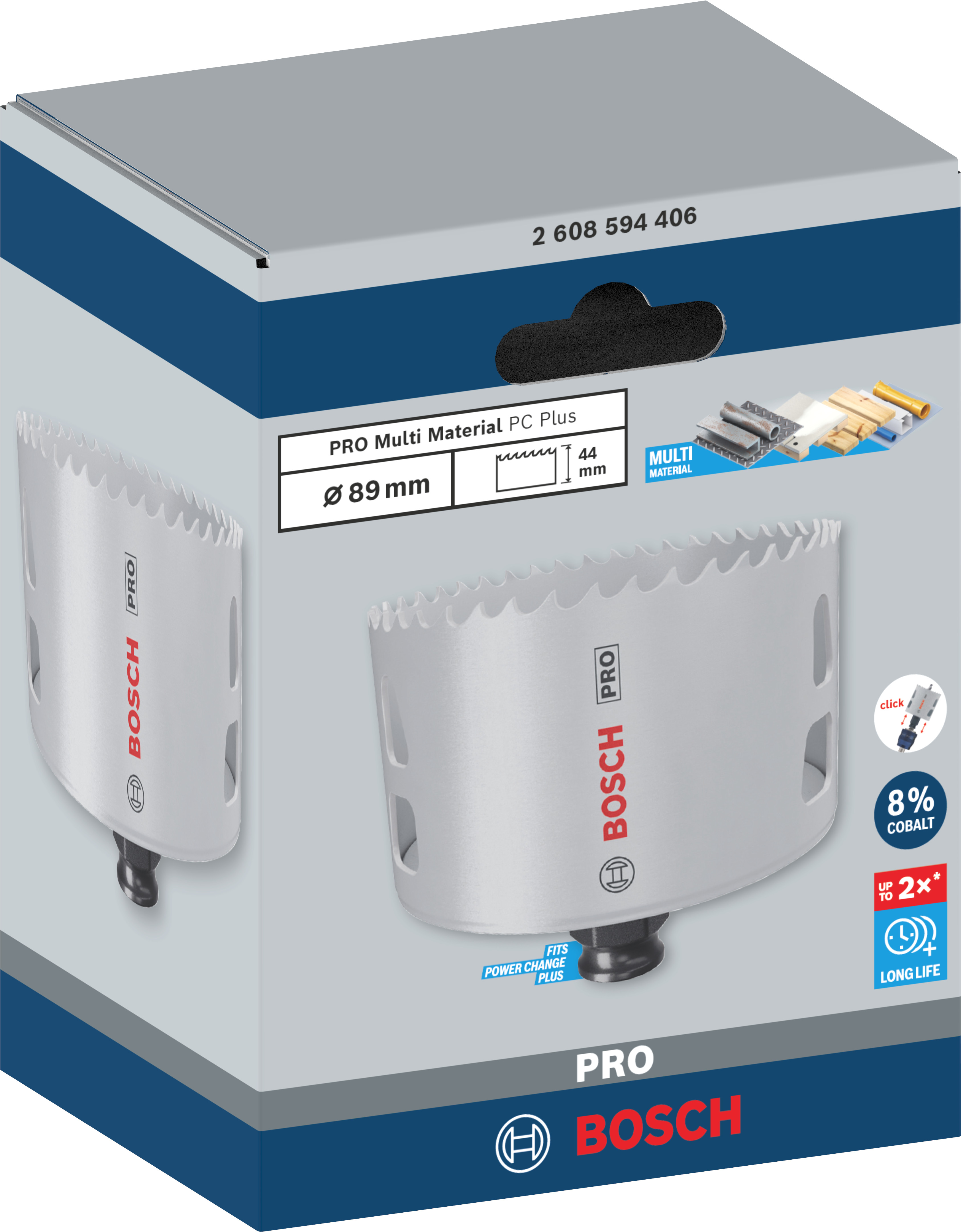 Bosch Accessoires PRO Multi Material PC Plus gatzaag | 89 mm - 2608594406