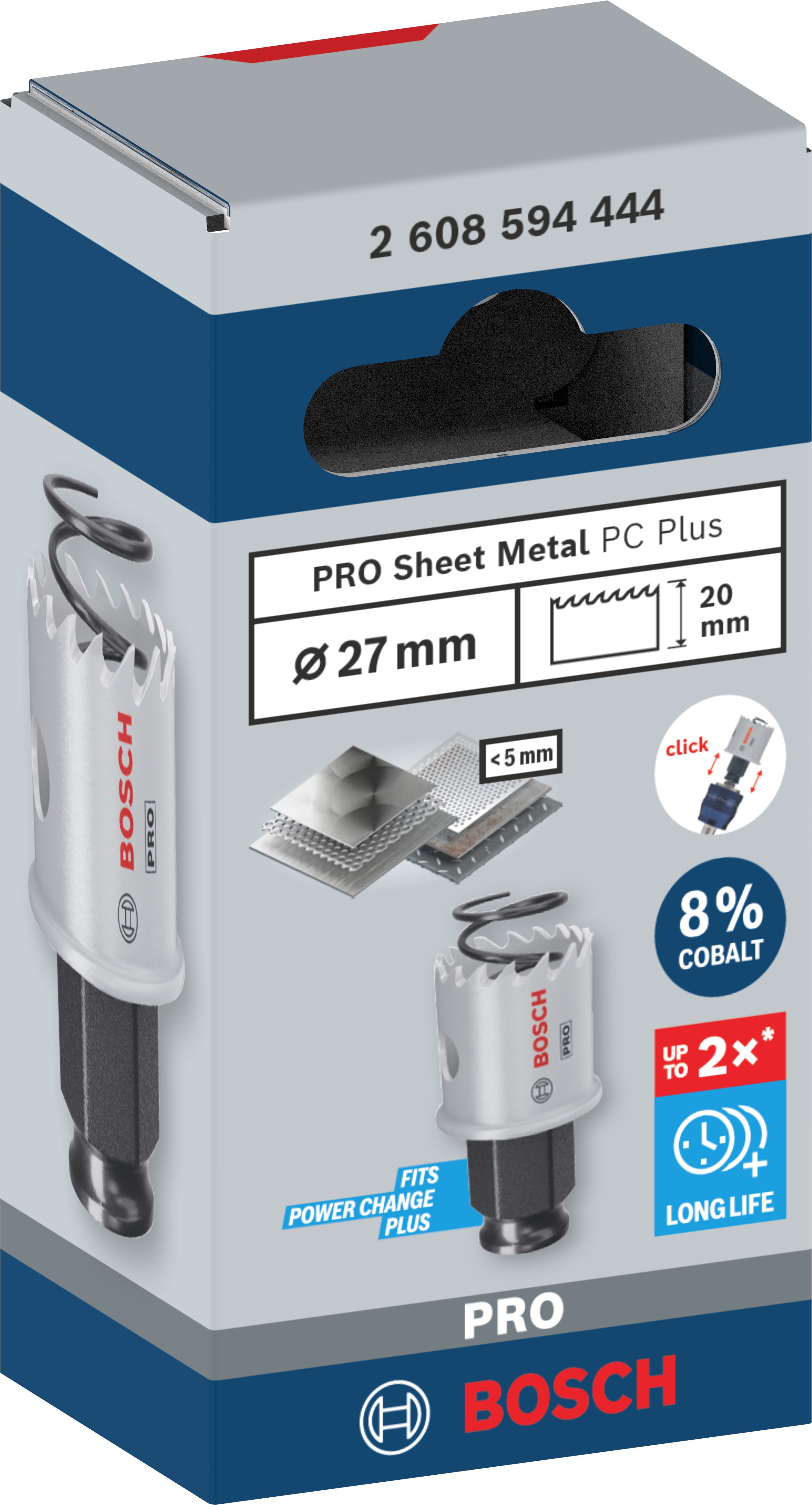 Bosch Accessoires PRO Sheet Metal PC Plus gatzaag | 27 mm - 2608594444