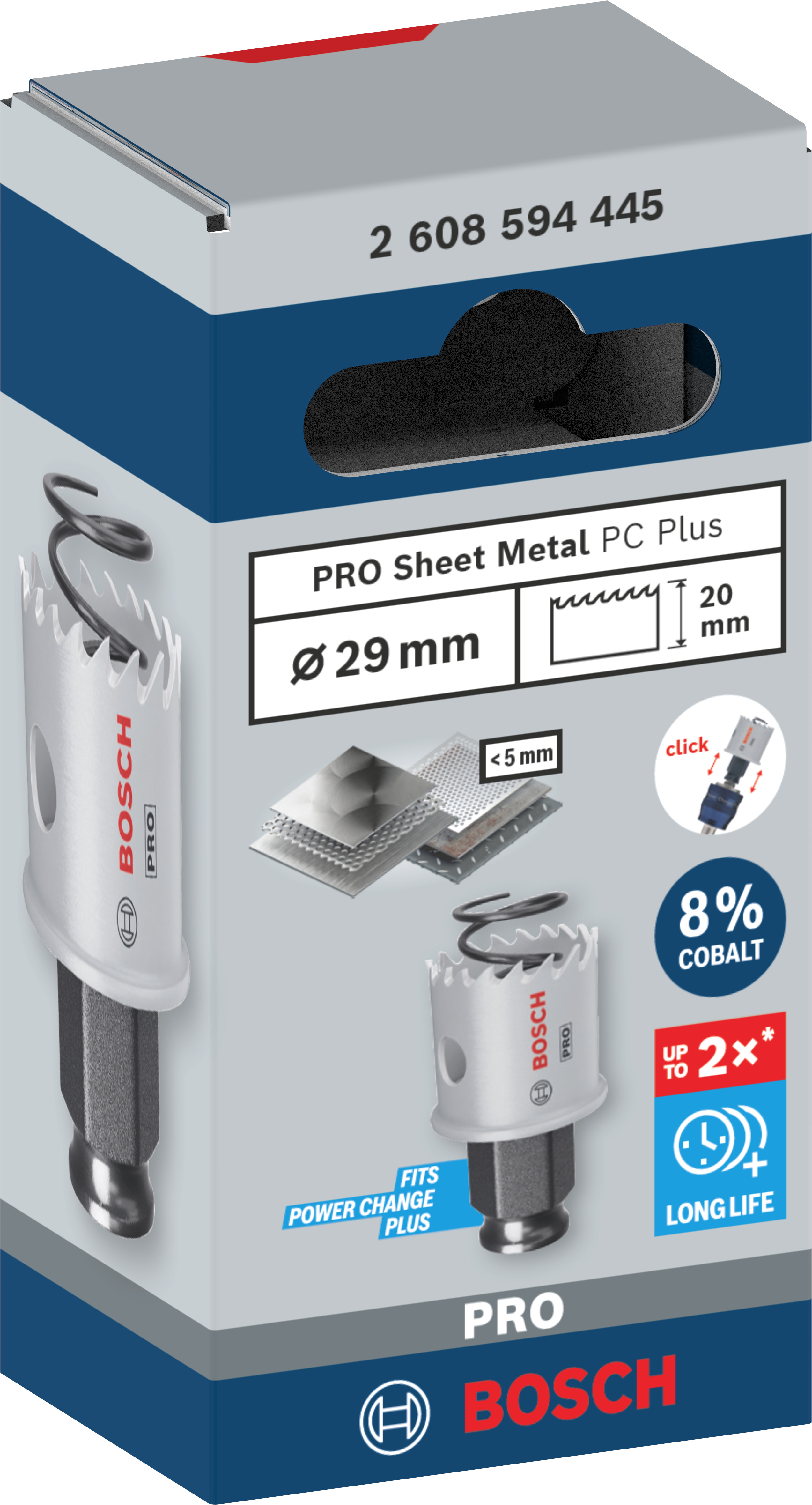 Bosch Accessoires PRO Sheet Metal PC Plus gatzaag | 29 mm - 2608594445