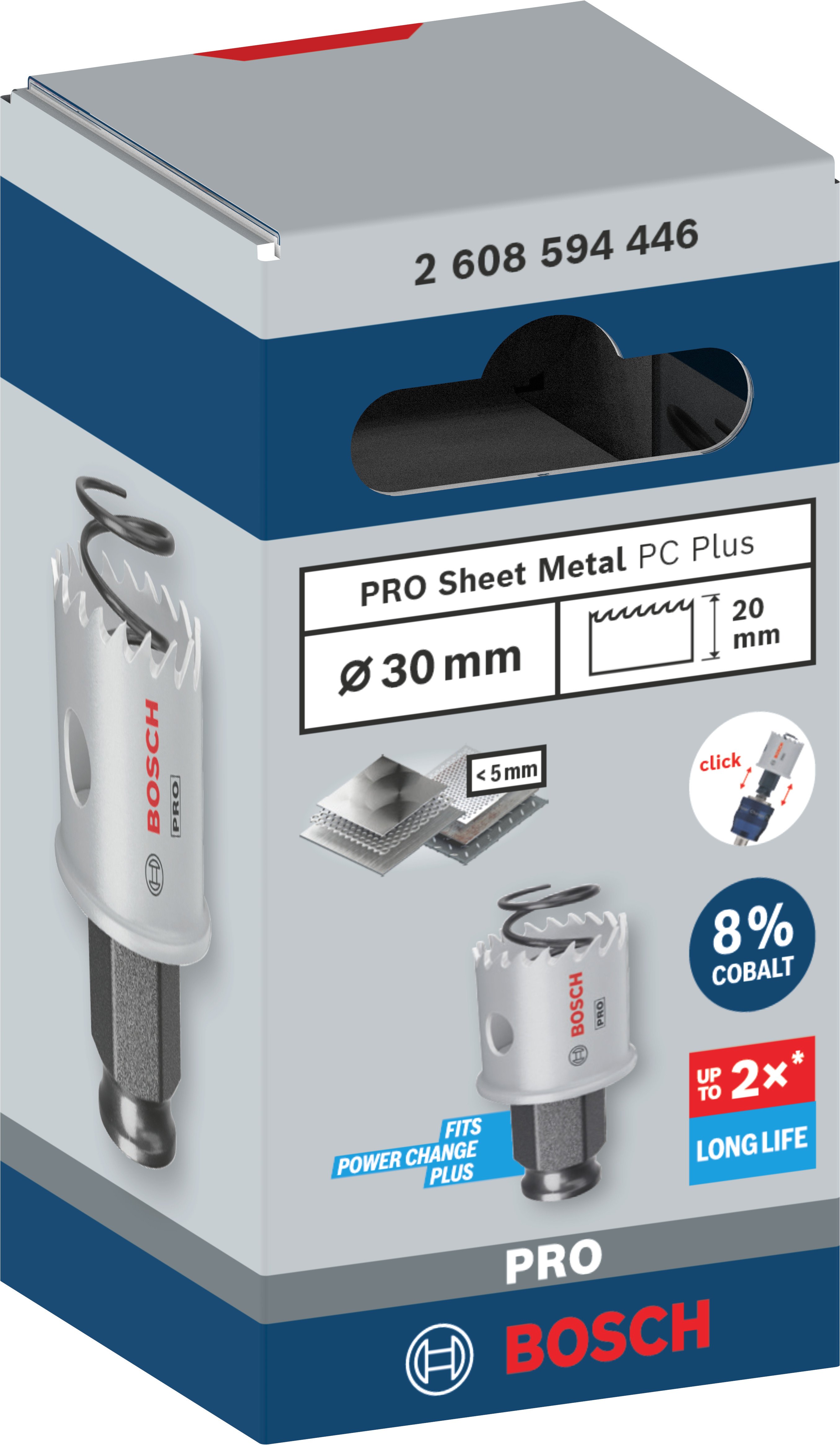 Bosch Accessoires PRO Sheet Metal PC Plus gatzaag | 30 mm - 2608594446