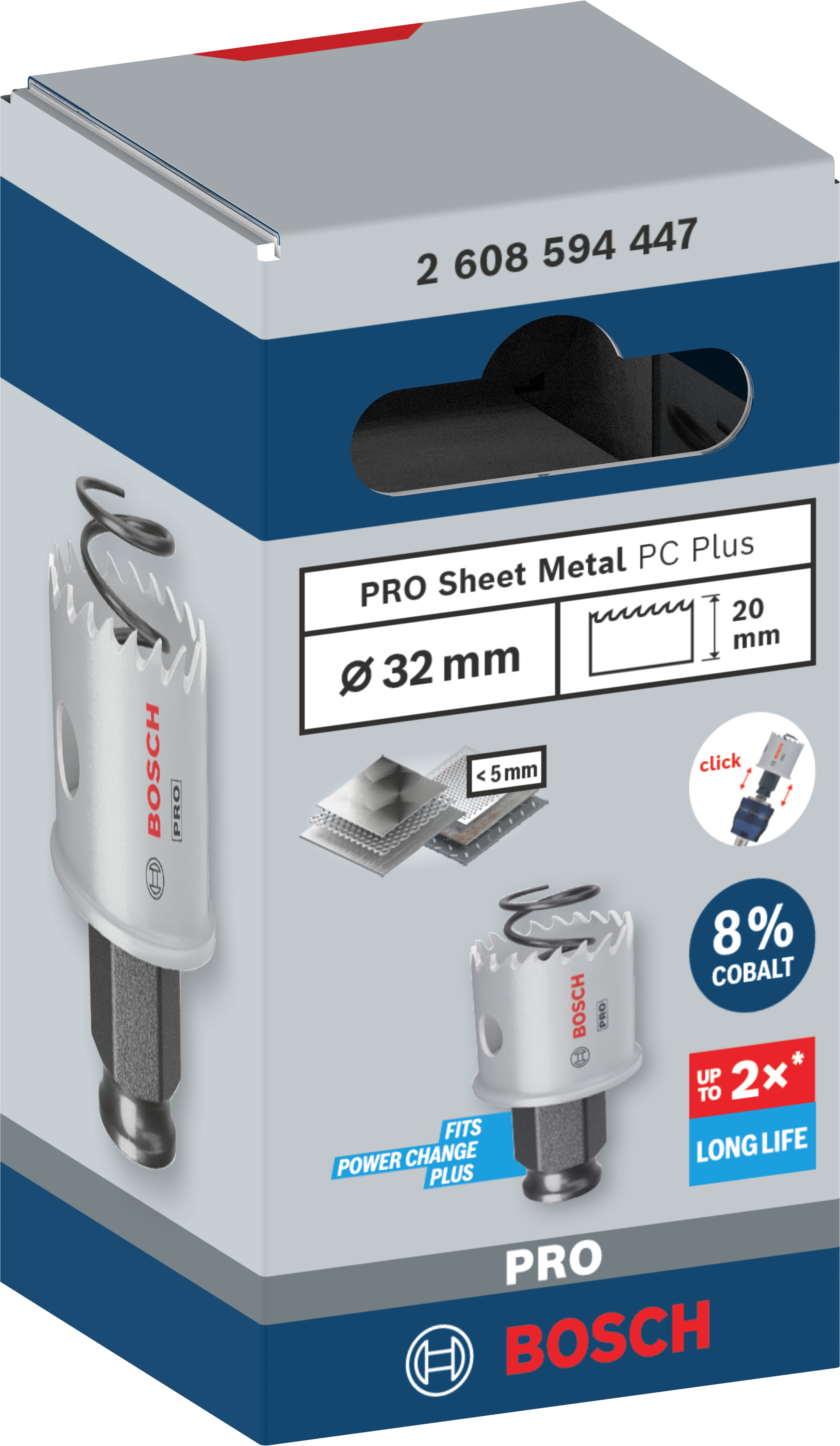 Bosch Accessoires PRO Sheet Metal PC Plus gatzaag | 32 mm - 2608594447