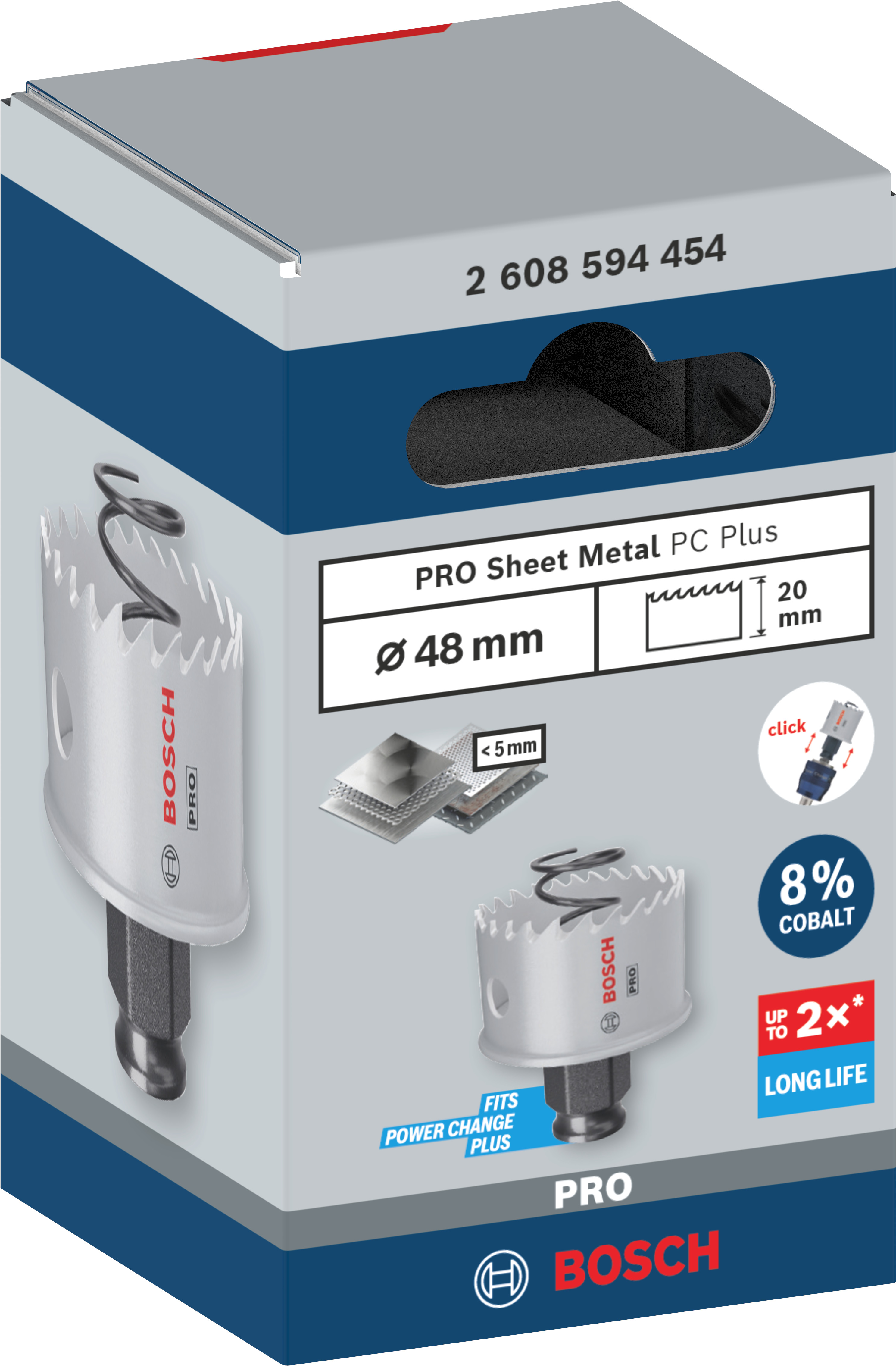 Bosch Accessoires PRO Sheet Metal PC Plus gatzaag | 48 mm - 2608594454